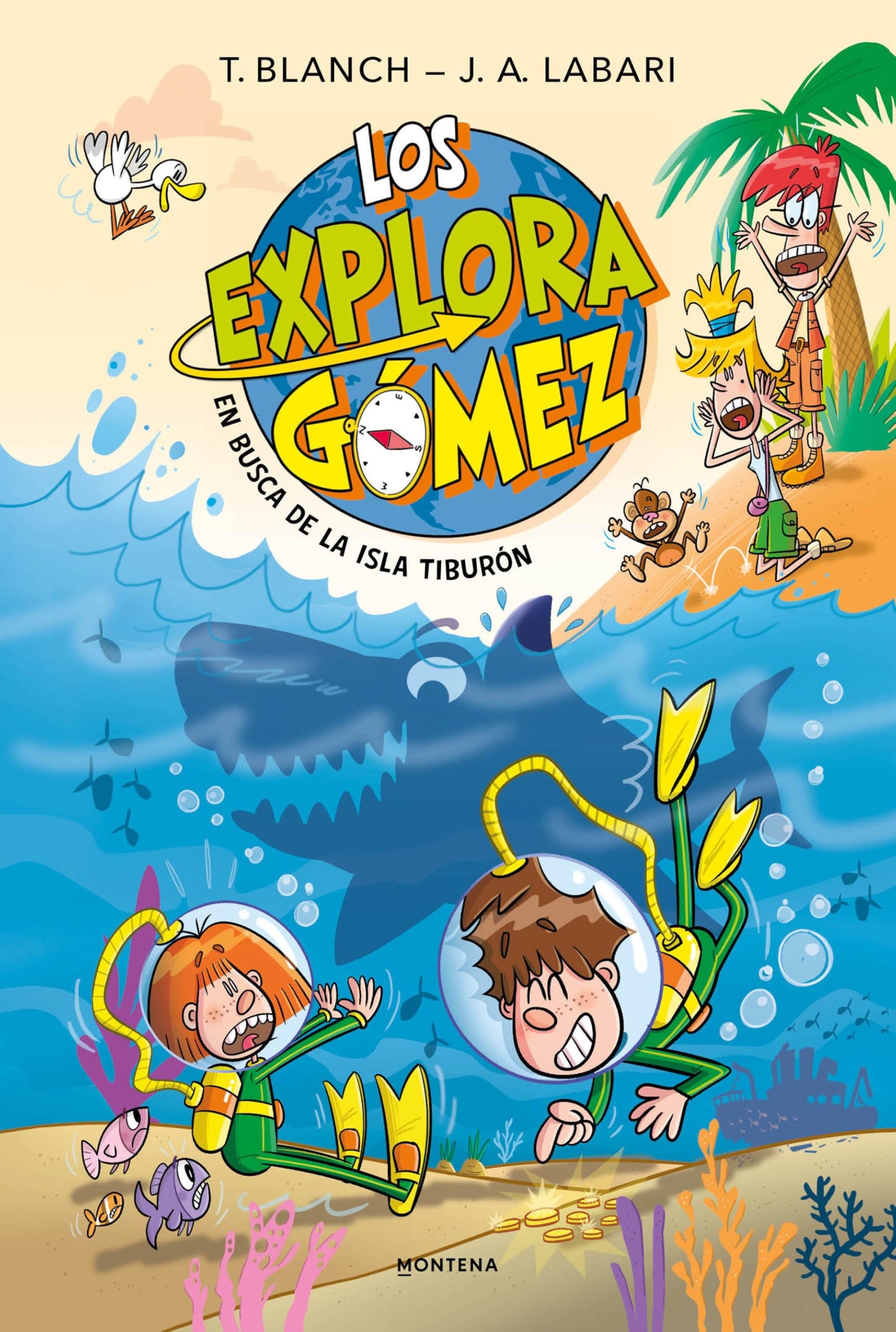 Libro: Los Exploragómez 3 - En busca de la Isla Tiburón (Montena)