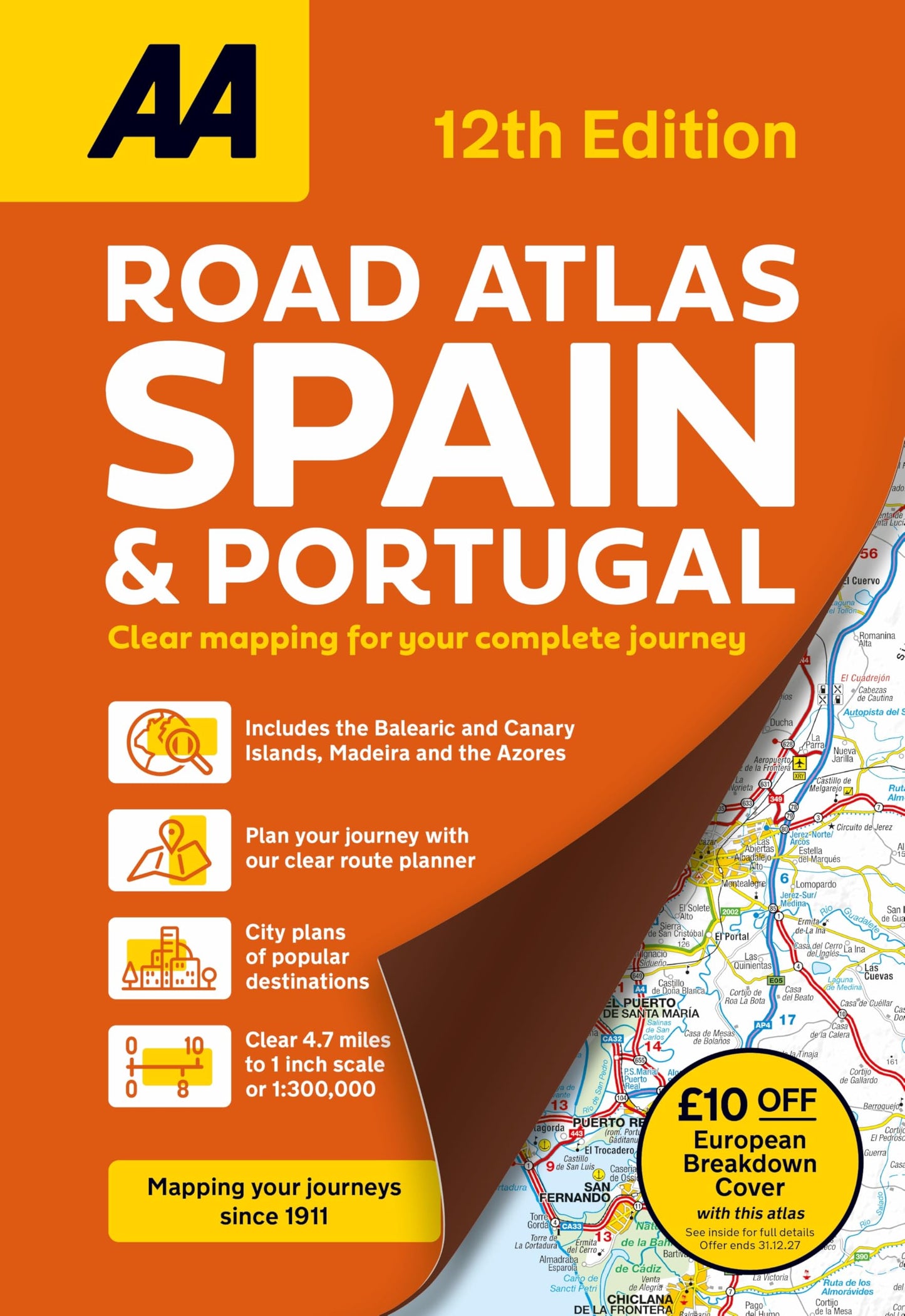 Libro: AA Road Atlas Spain & Portugal