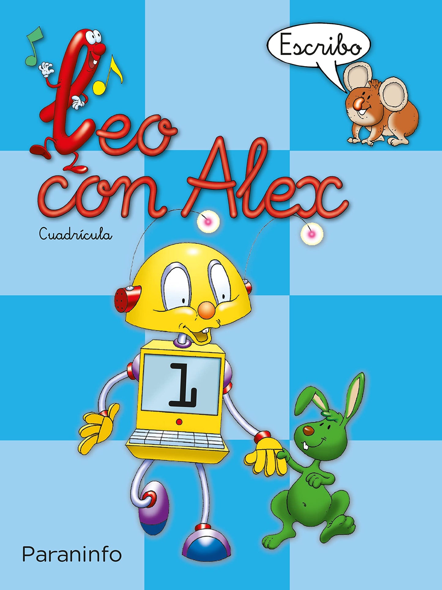 Libro: Leo con Alex. Escritura 1. Cuadrícula (Educación Infantil)