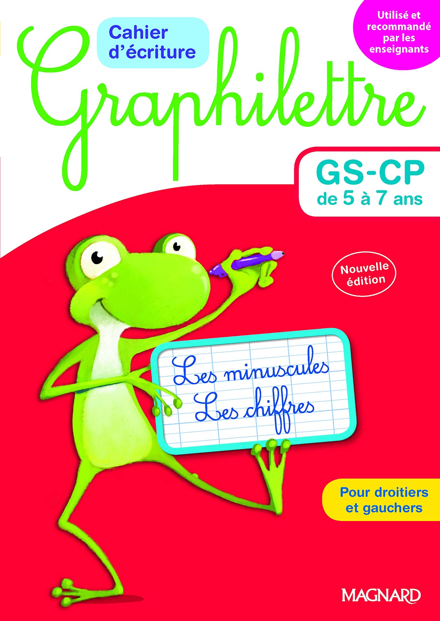Libro: Cahier d'écriture Graphilettre GS-CP de 5 à 7 ans: Les minuscules et les chiffres