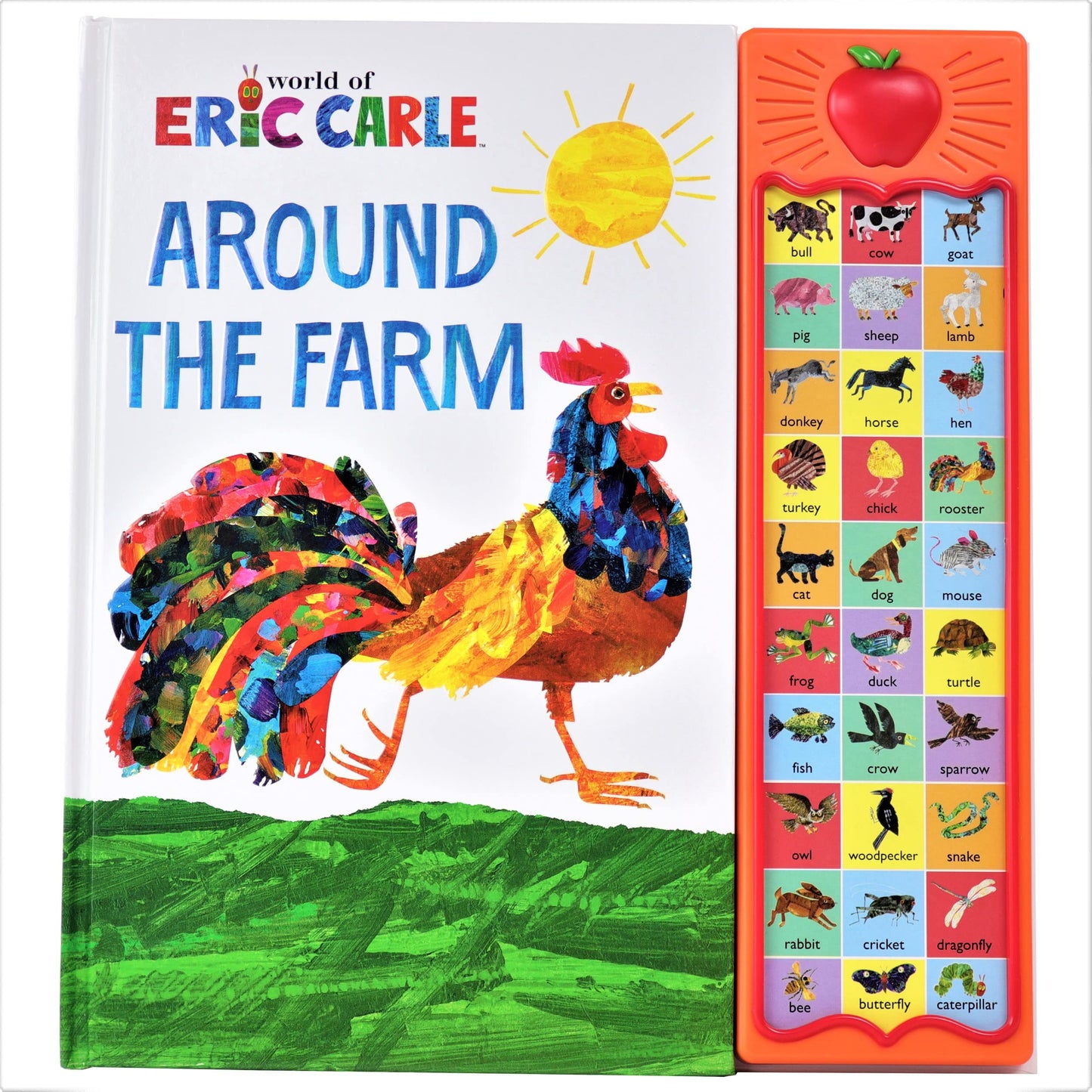 Libro: World of Eric Carle, Around the Farm 30-Button Animal Sound Book - Great for First Words - PI Kids