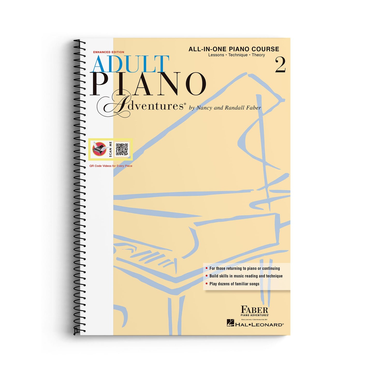 Libro: Adult Piano Adventures: All-in-One Lesson Book 2: Spiral Bound