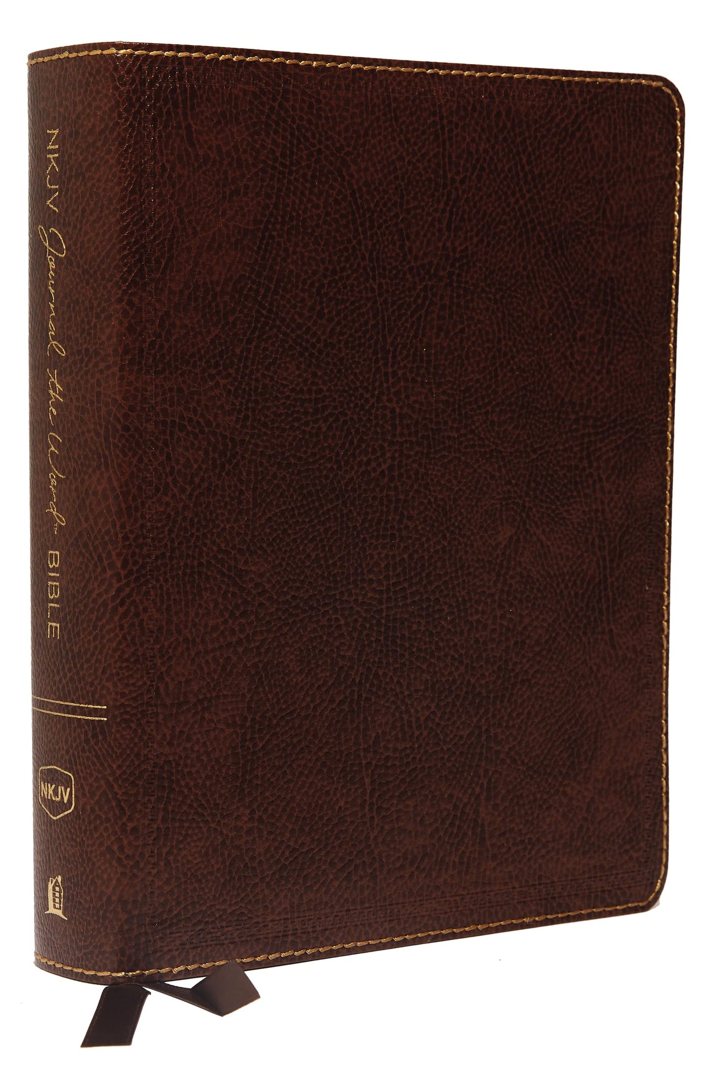 Libro: NKJV, Journal the Word Bible, Large Print, Bonded Leather, Brown, Red Letter Edition: Reflect, Journal, or Create Art Next to Your Favorite Verses