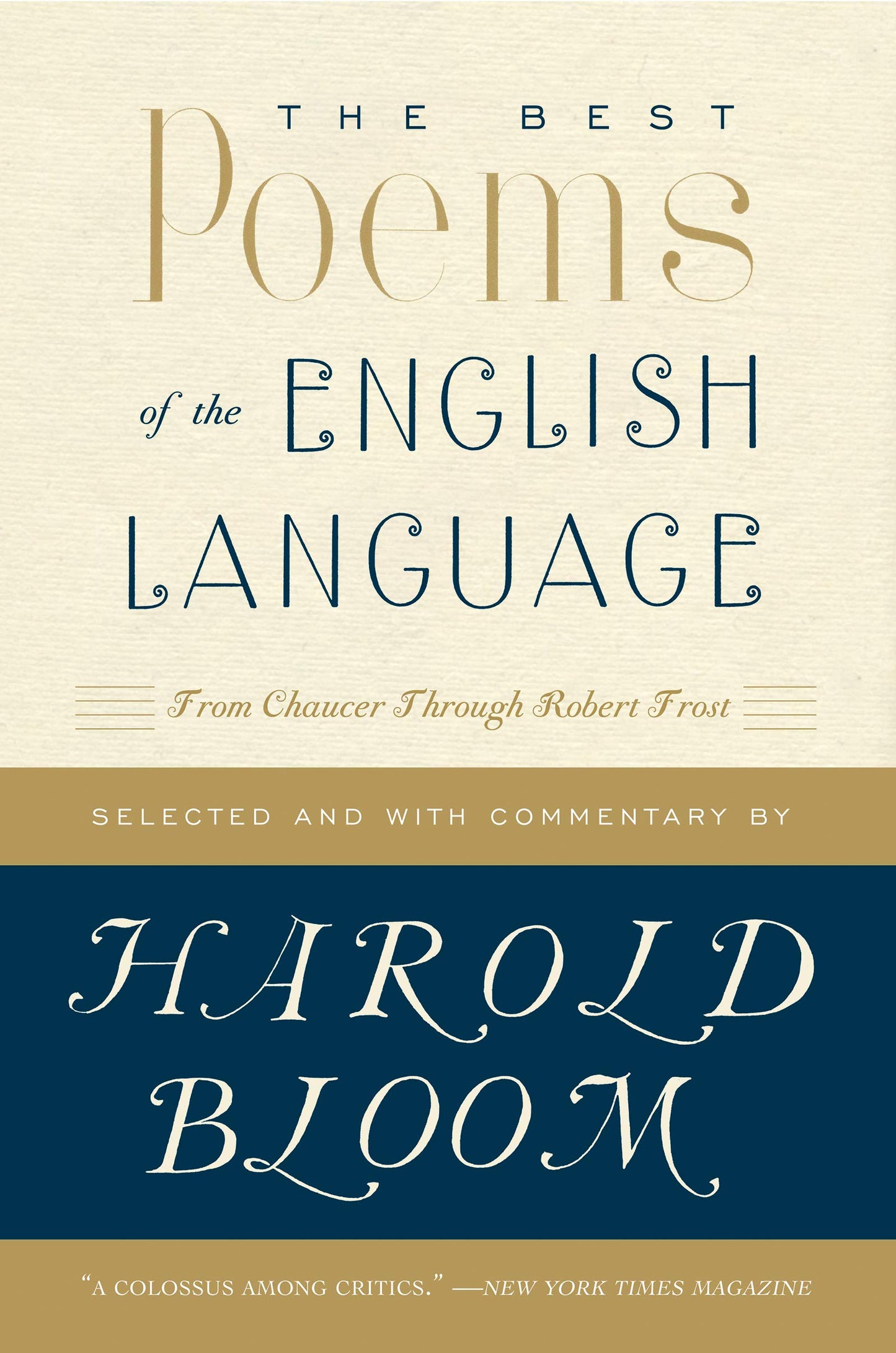 Libro: The Best Poems of the English Language: From Chaucer Through Robert Frost
