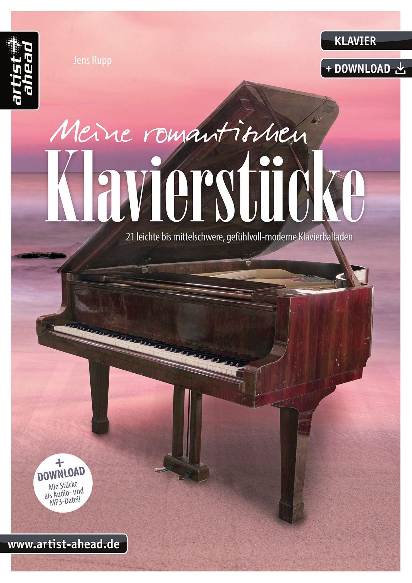 Libro: Meine romantischen Klavierstücke: 21 leichte bis mittelschwere, gefühlvoll-moderne Klavierballaden (inkl. Download)