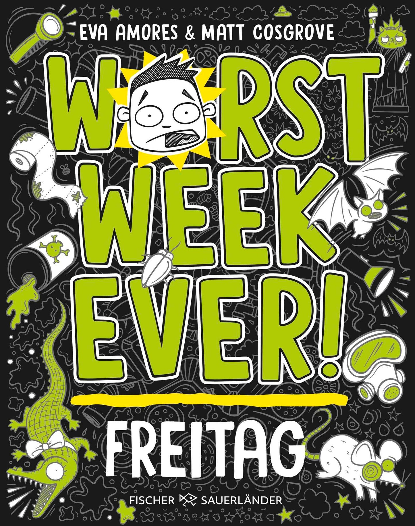 Libro: Worst Week Ever - Freitag: Band 5 | Neuer Comic Roman für Kinder ab 10 Jahre ¿ Witzige Bilder und einfache Texte begeistern Comicfans sowie Lesemuffel jeden Tag der Woche