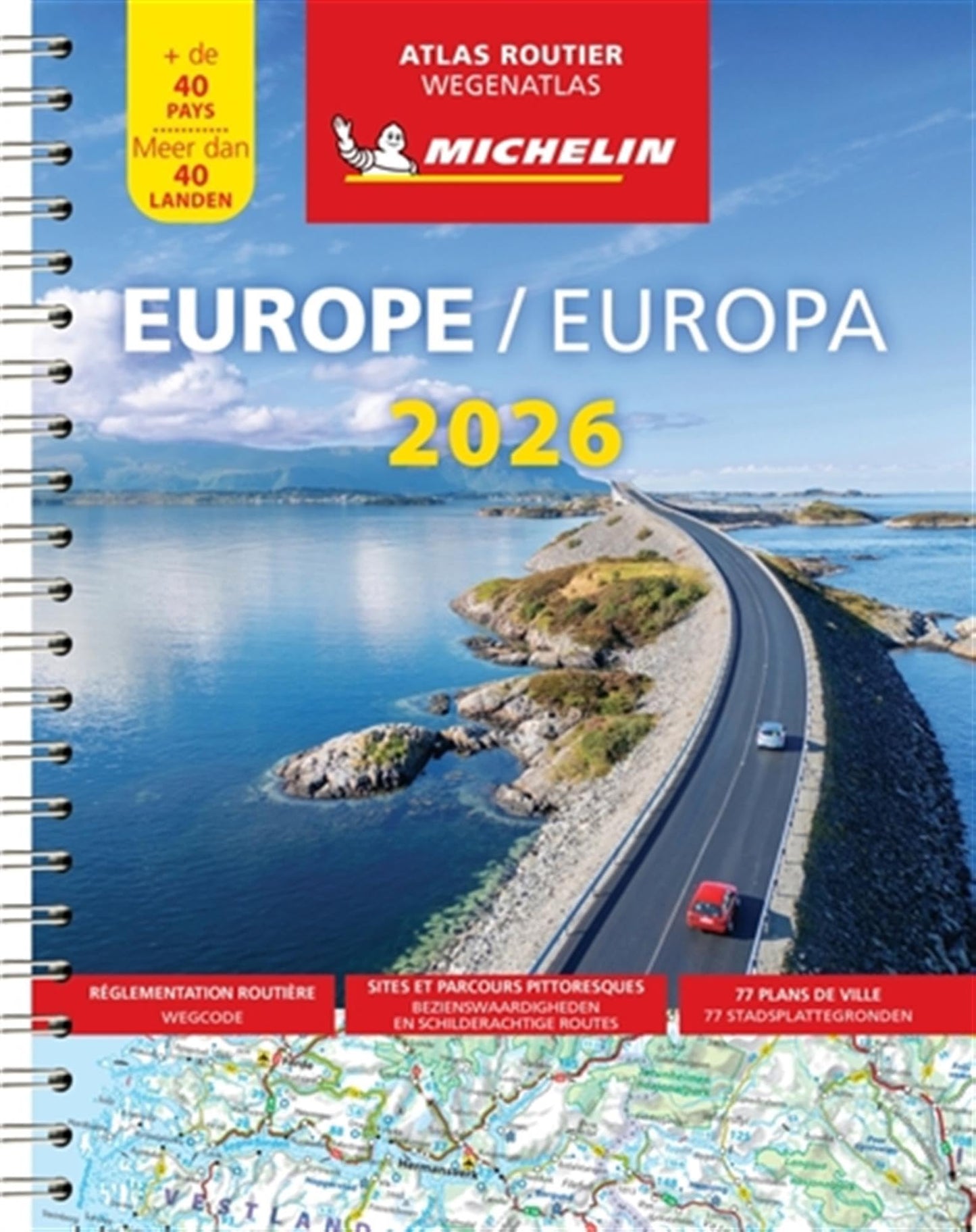 Libro: Atlas Europe 2026 (A4-Spirale): wegenatlas 1:3 000 000 (Michelin Atlassen)