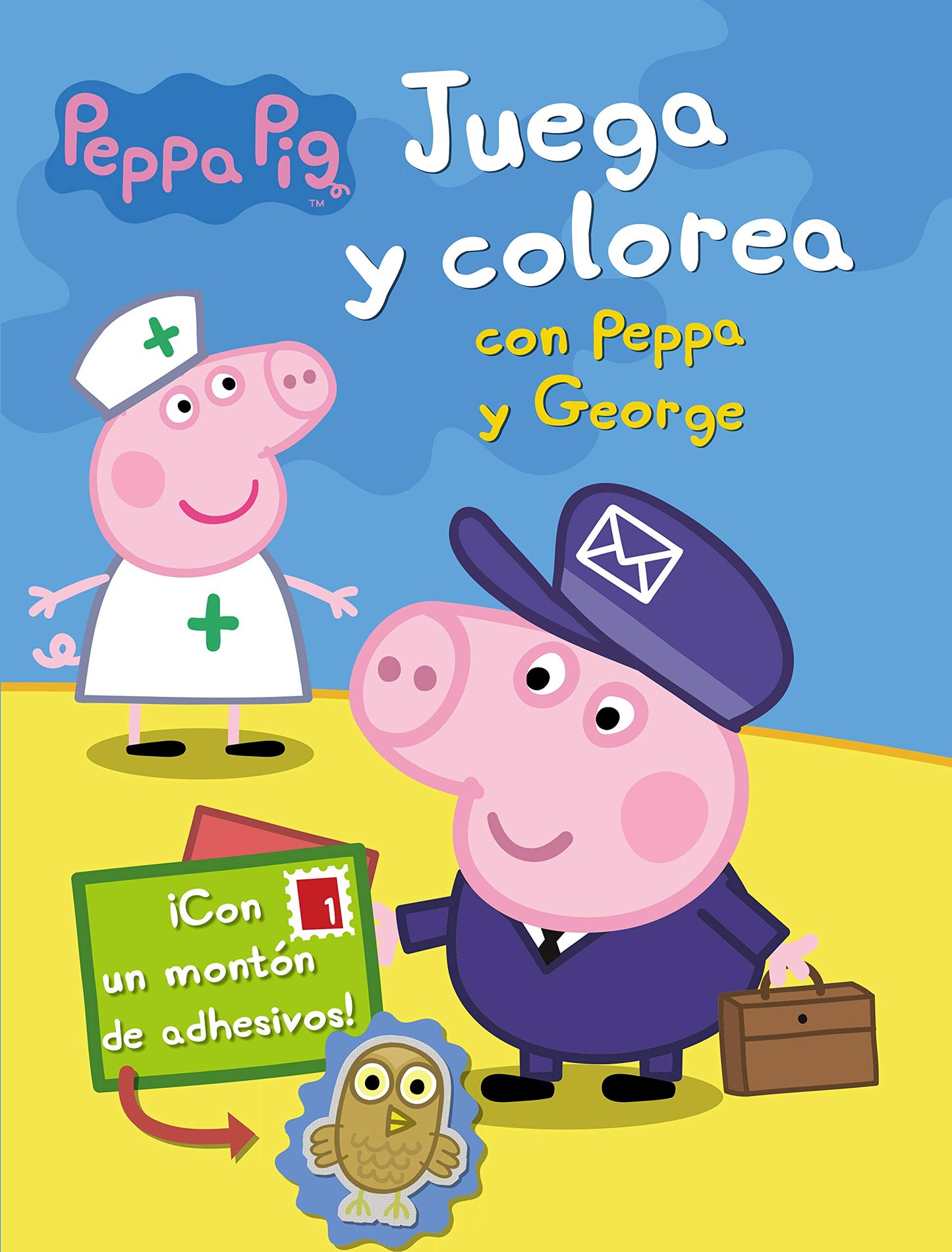 Libro: Peppa Pig. Cuaderno de actividades - Juega y colorea con Peppa y George: (Incluye adhesivos)
