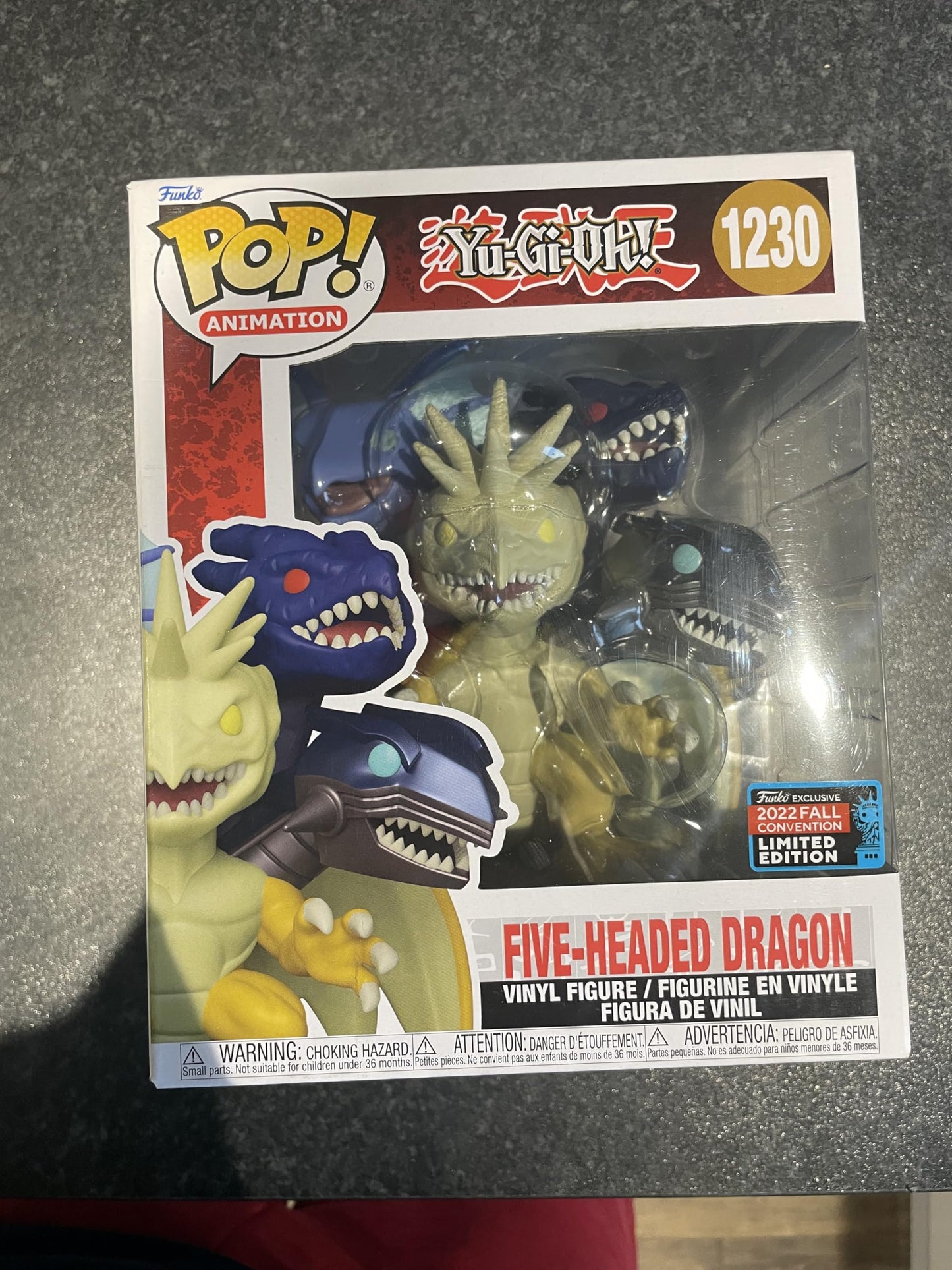 Funko Pop: POP Funko Super Animation: Yu-Gi-Oh! Five-Headed Dragon Figura de Vinilo 2022 Fall Convention Exclusivo, 1230
