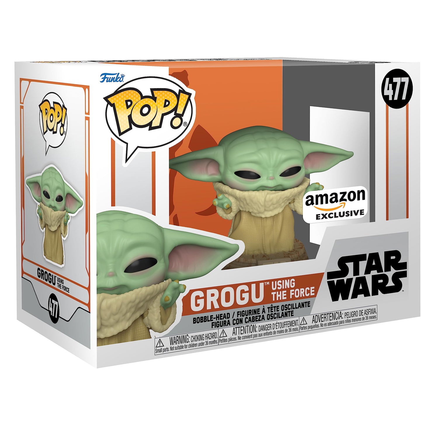 Funko Pop! Star Wars: Across The Galaxy - Grogu Using The Force, Exclusivo Amazon