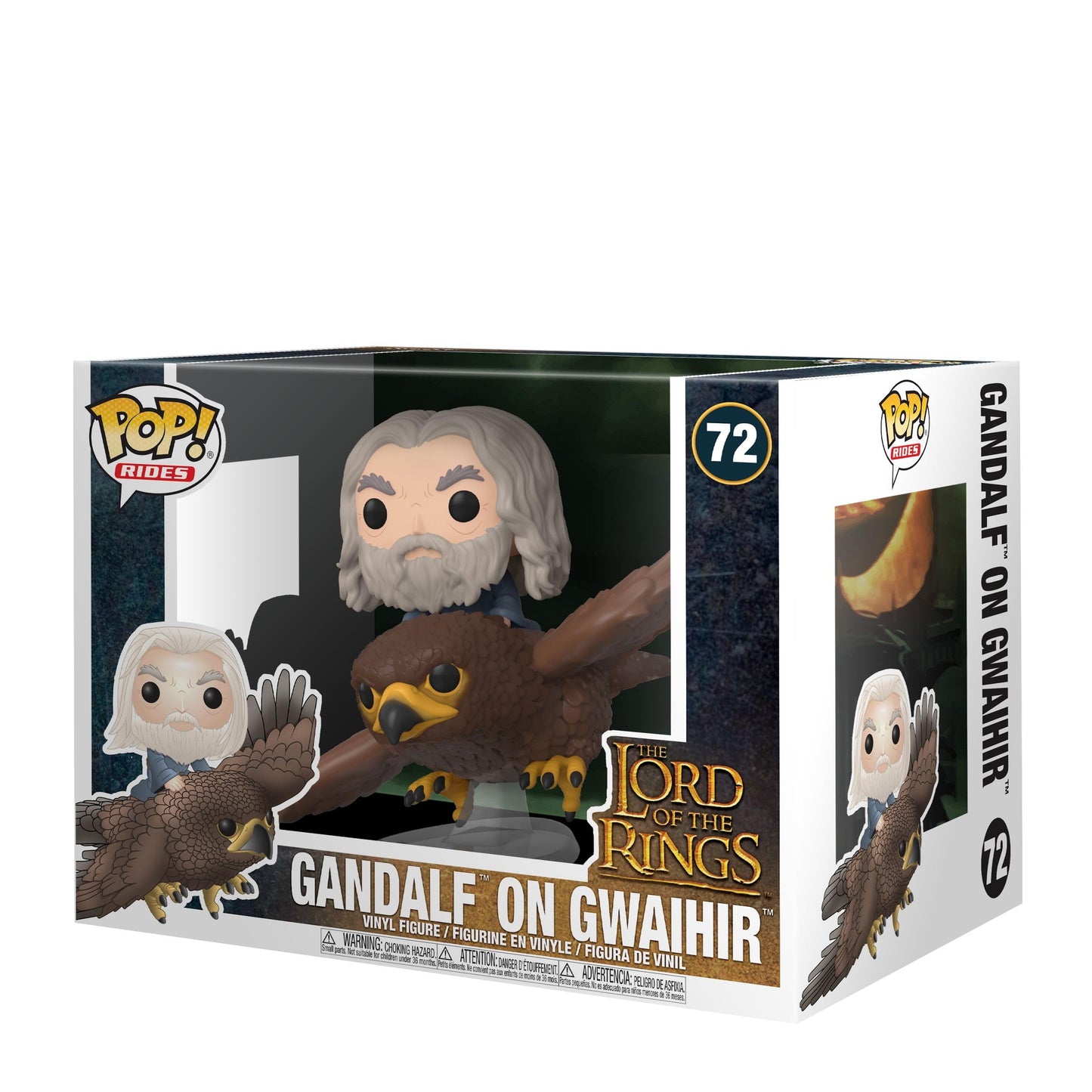 Funko 40869 POP Rides: Lord of The Rings-Gwaihir with Gandalf Hobbit Collectible Figura, Multicolour