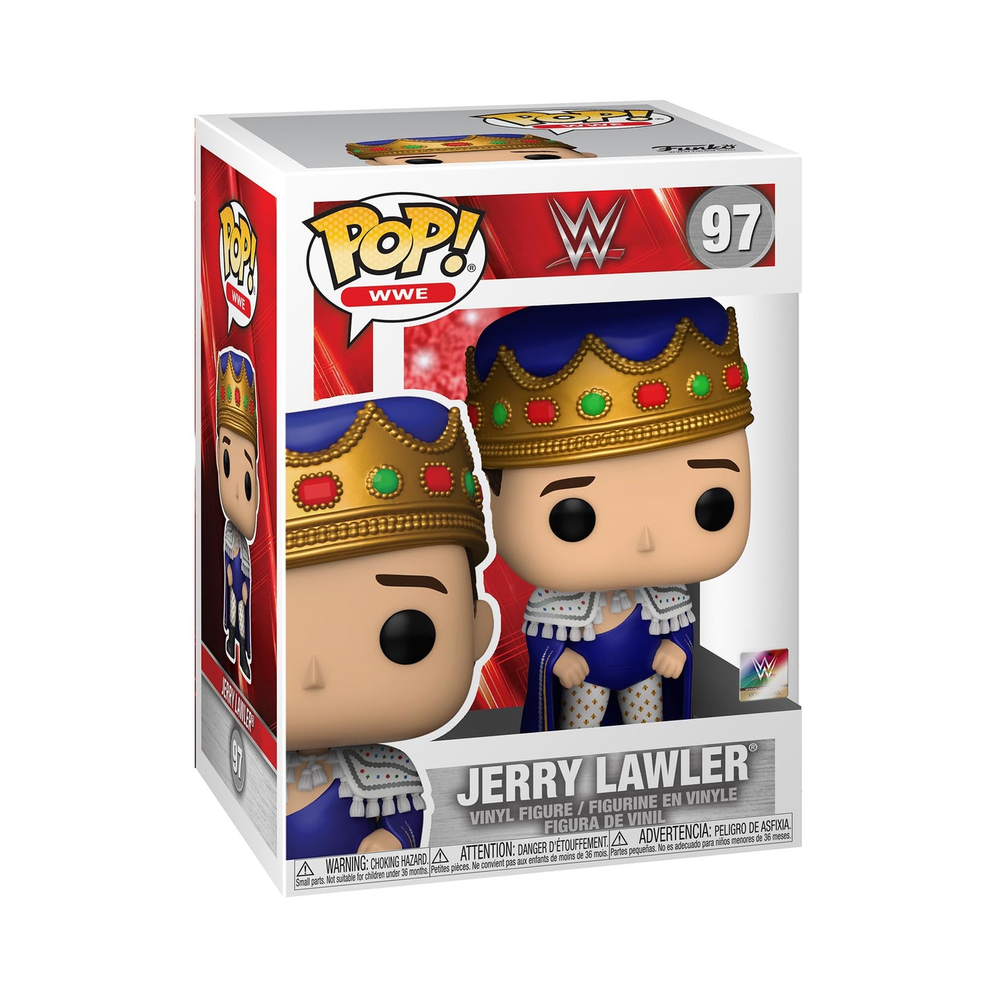 Funko POP WWE: Jerry The King Lawler, Multicolor, 3.75 Pulgadas (56807)