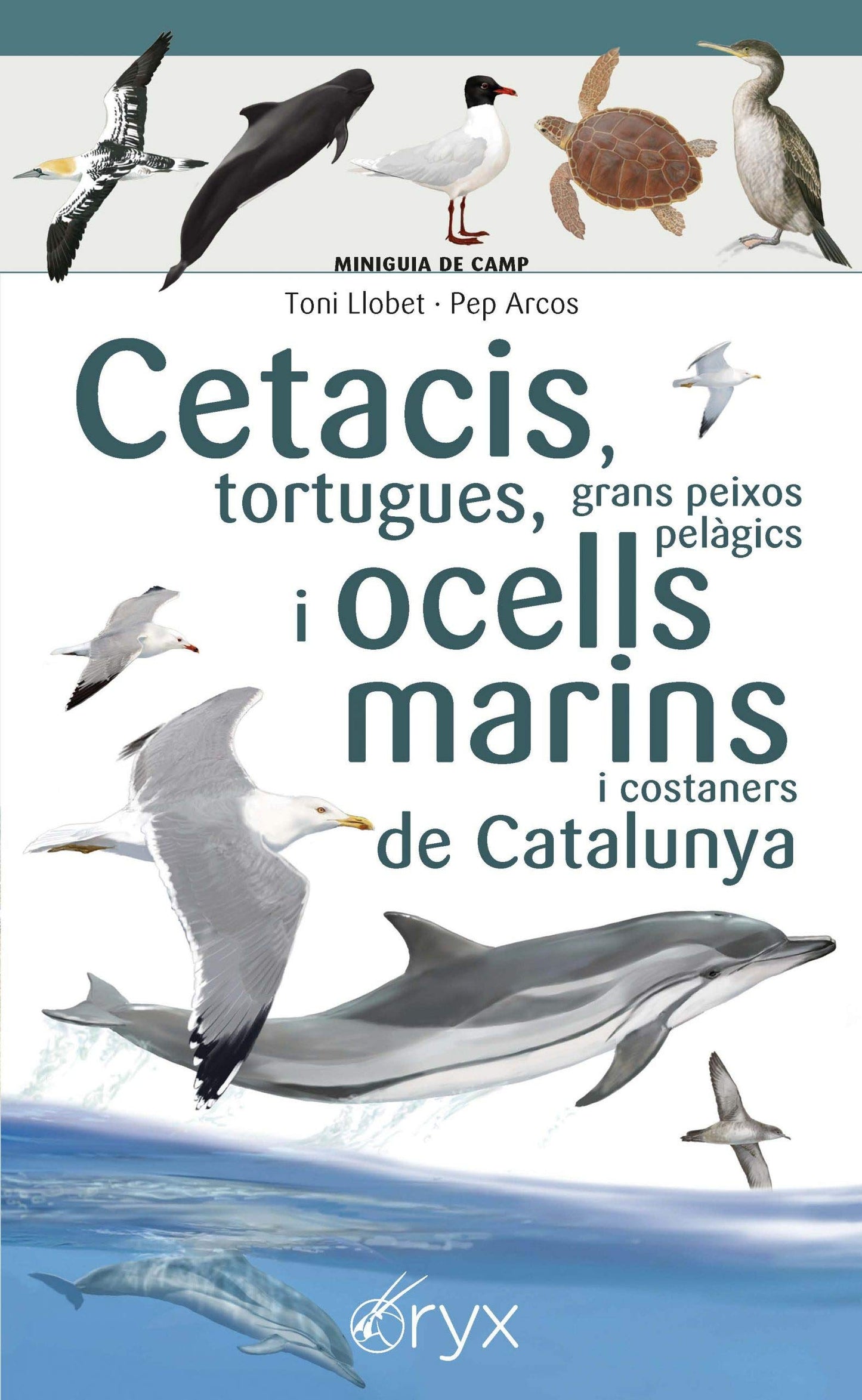 Libro: Cetacis, tortugues, grans peixos pelàgics i ocesll marins de Catalunya (Miniguia de camp)