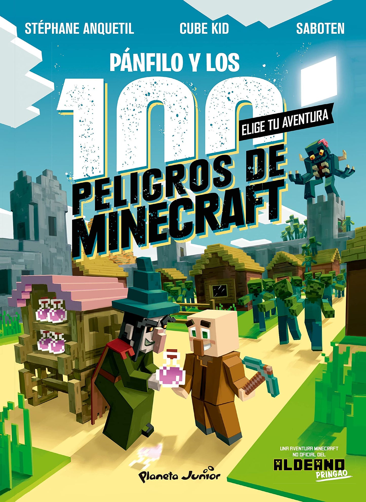 Libro: Minecraft. Diario de un aldeano. Pánfilo y los 100 peligros de Minecraft: Elige tu aventura