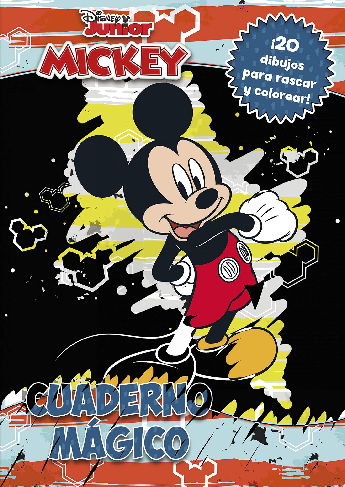 Libro: Mickey. Cuaderno mágico: 20 dibujos para rascar y colorear