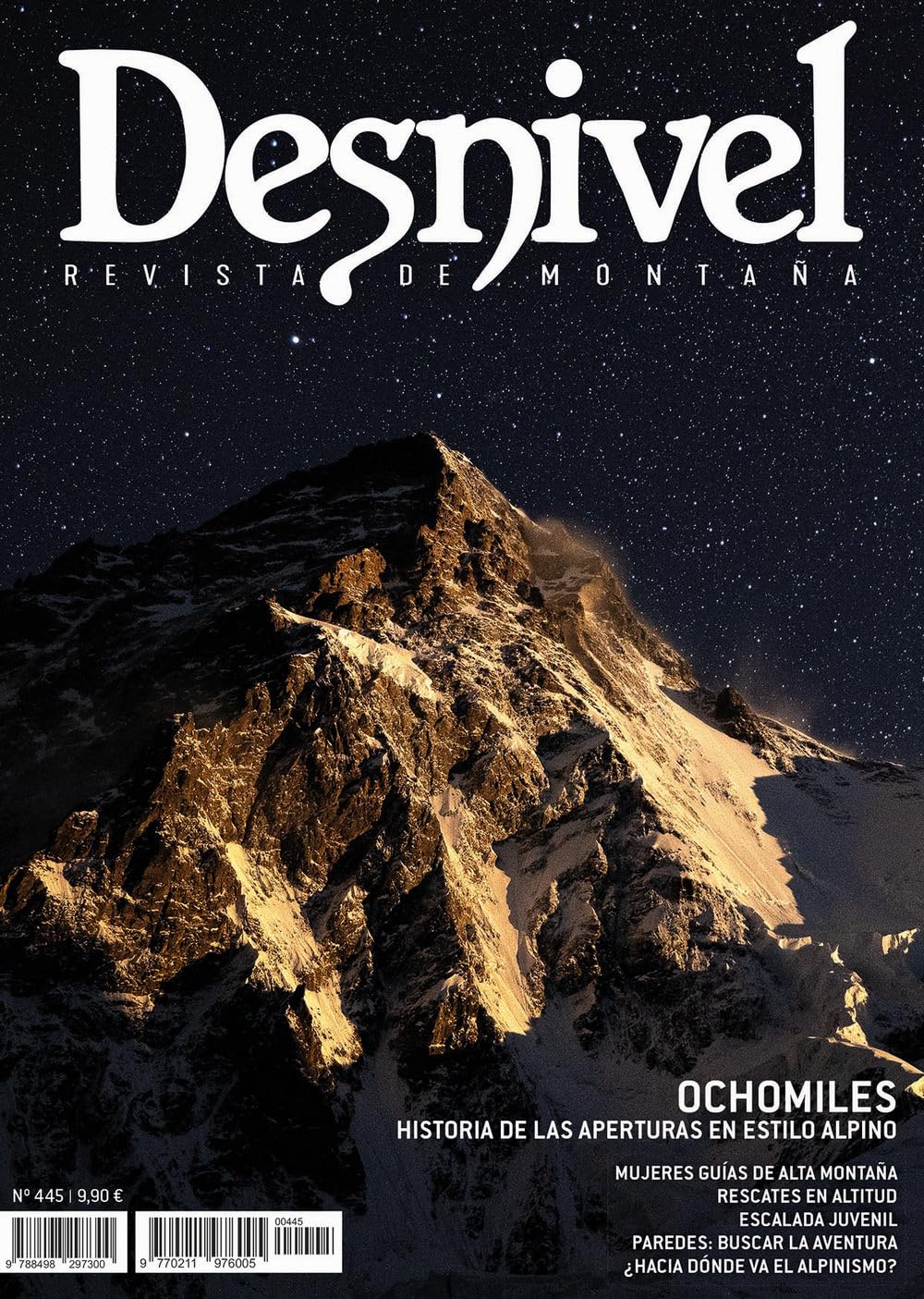 Libro: Ochomiles: historia de las aperturas en estilo alpino: Desnivel 445