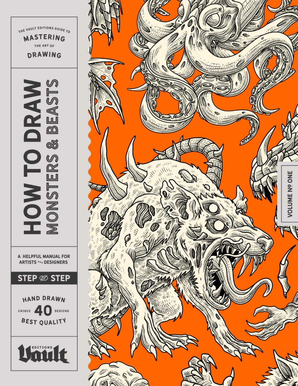 Libro: How to Draw Monsters & Beasts: A Step-by-Step Guide to Drawing Monsters & Fantasy Creatures for Beginners (How to Draw series by Vault Editions)
