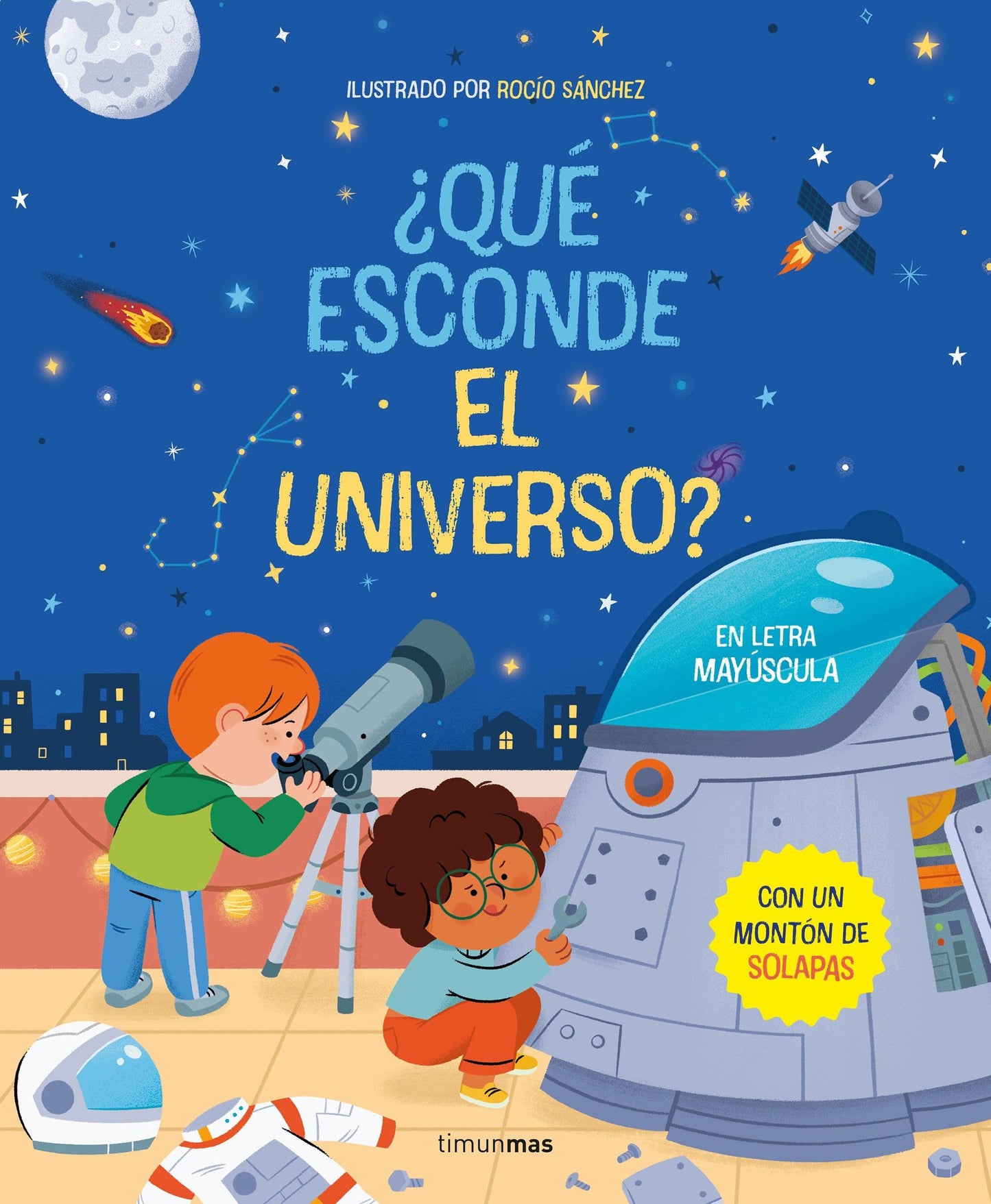 Libro: ¿Qué esconde el universo? Libro con solapas: En letra mayúscula