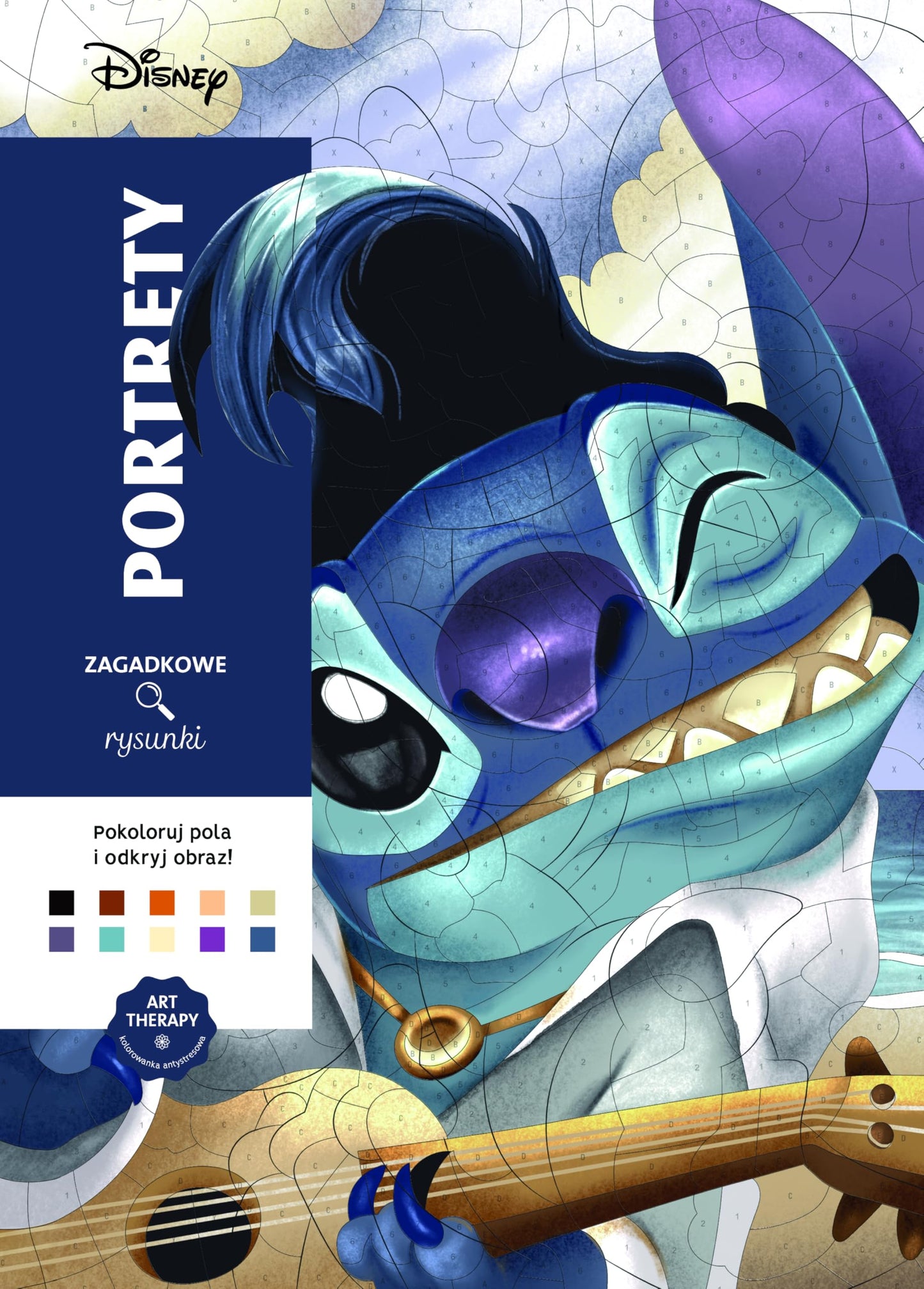 Libro: Art therapy Kolorowanka antystresowa Disney Portrety Zagadkowe rysunki