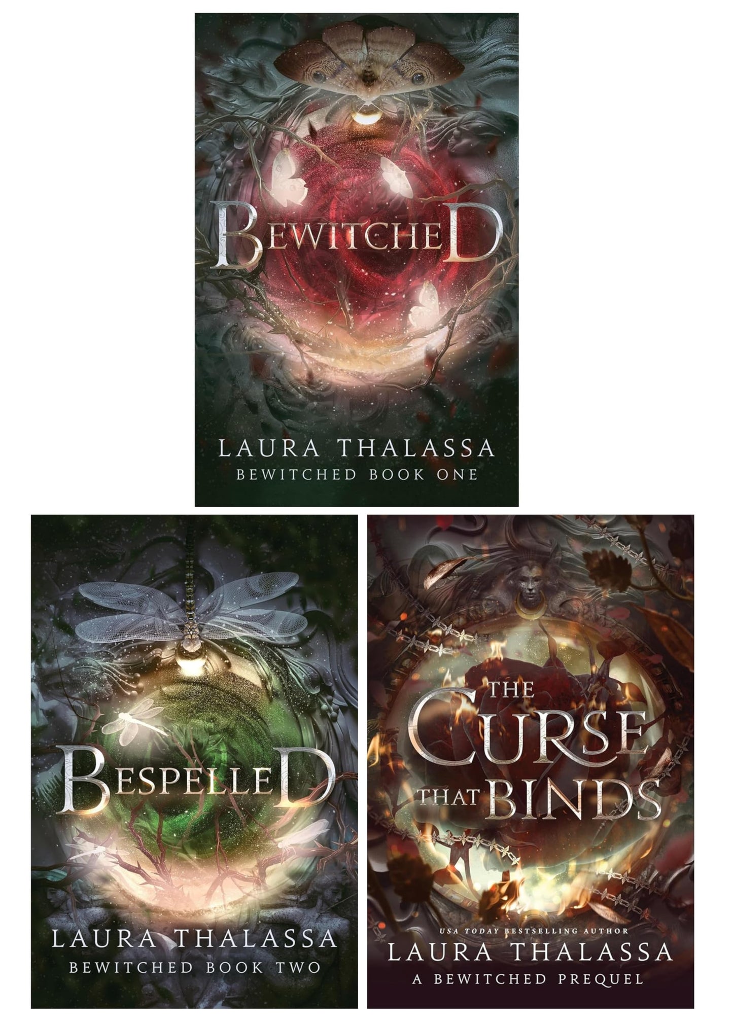 Libro: The Bewitched Series By Laura Thalassa 3 Books Collection Set (Bewitched, Bespelled & The Curse That Binds)