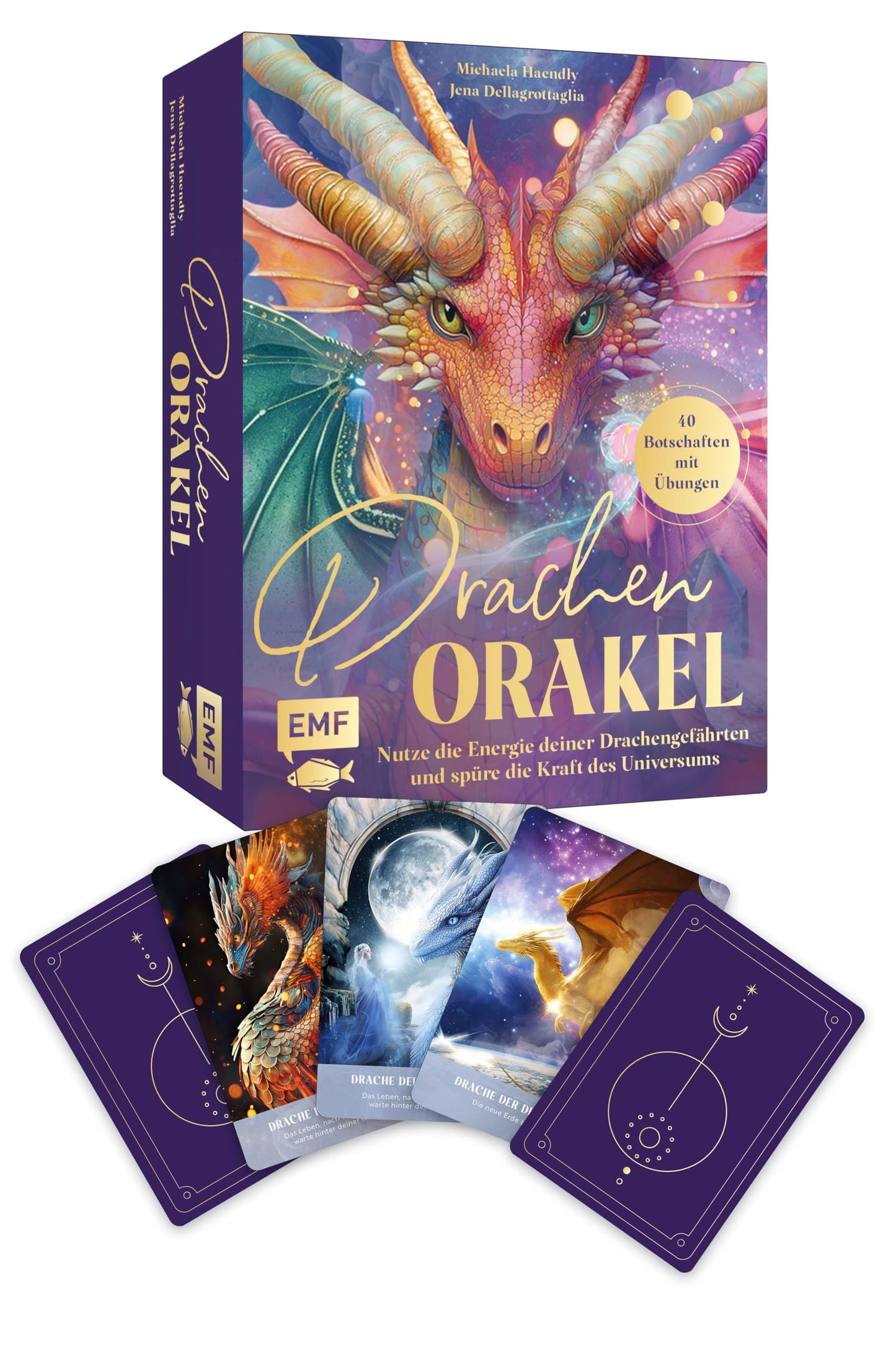 Libro: Orakel-Kartenset: Drachen-Orakel | Nutze die Energie deiner Drachengefährten und spüre die Kraft des Universums: 40 Drachen-Botschaften mit Begleitbuch: Spirituelle Weisheiten, Übungen und Reflexionen