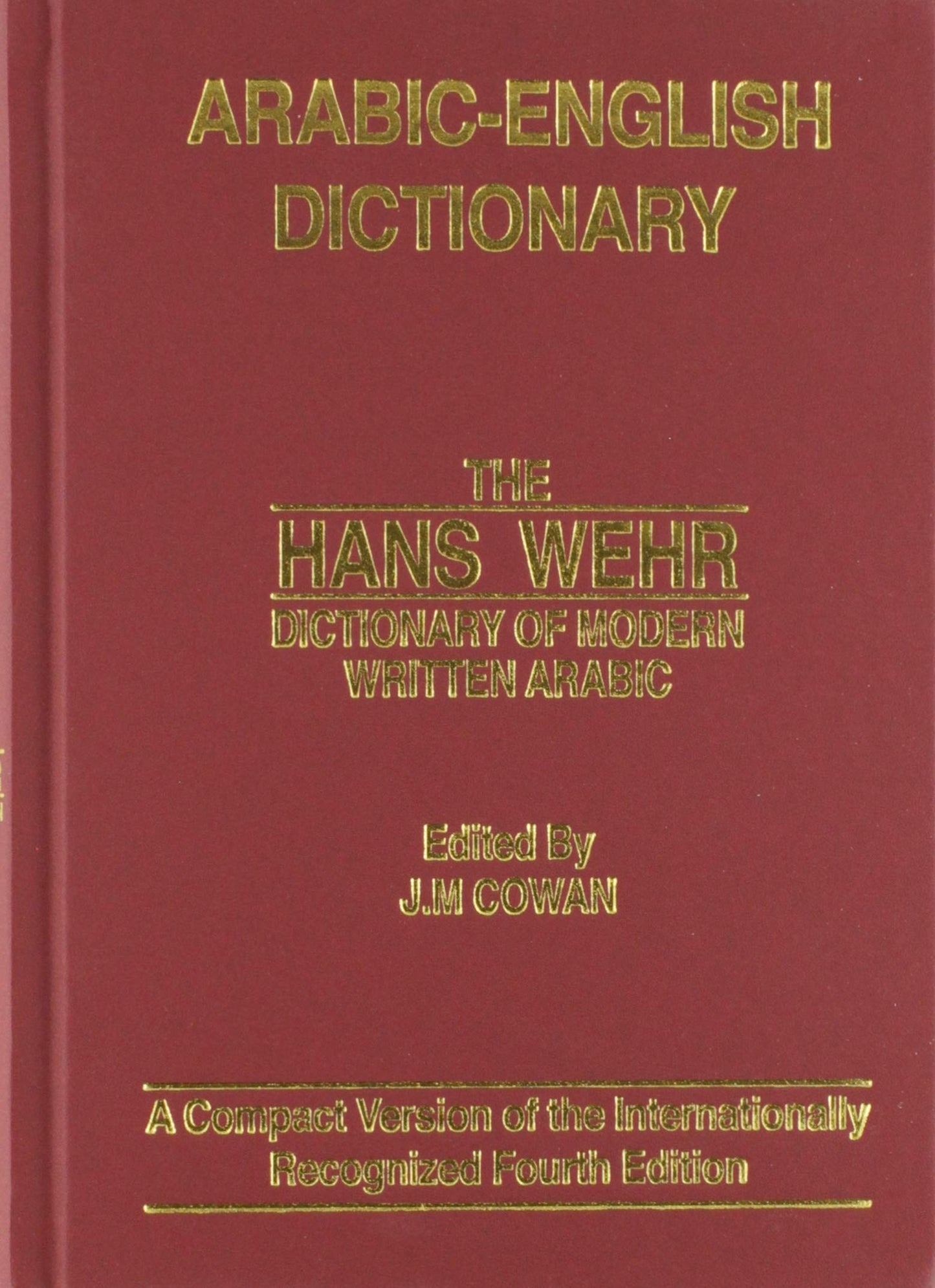 Libro: Arabic-English Dictionary: The Hans Wehr Dictionary of Modern Written Arabic