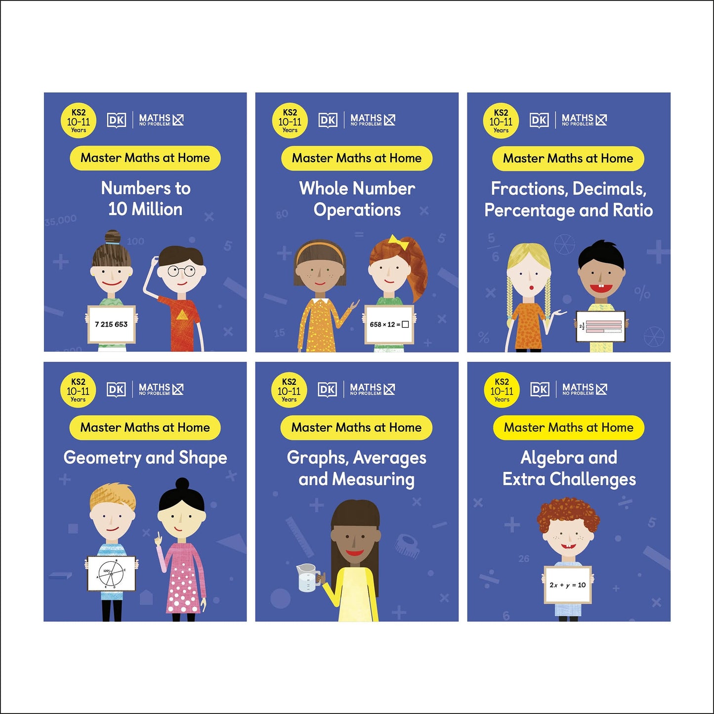 Libro: Maths - No Problem! Collection of 6 Workbooks, Ages 10-11 (Key Stage 2) (Master Maths At Home)