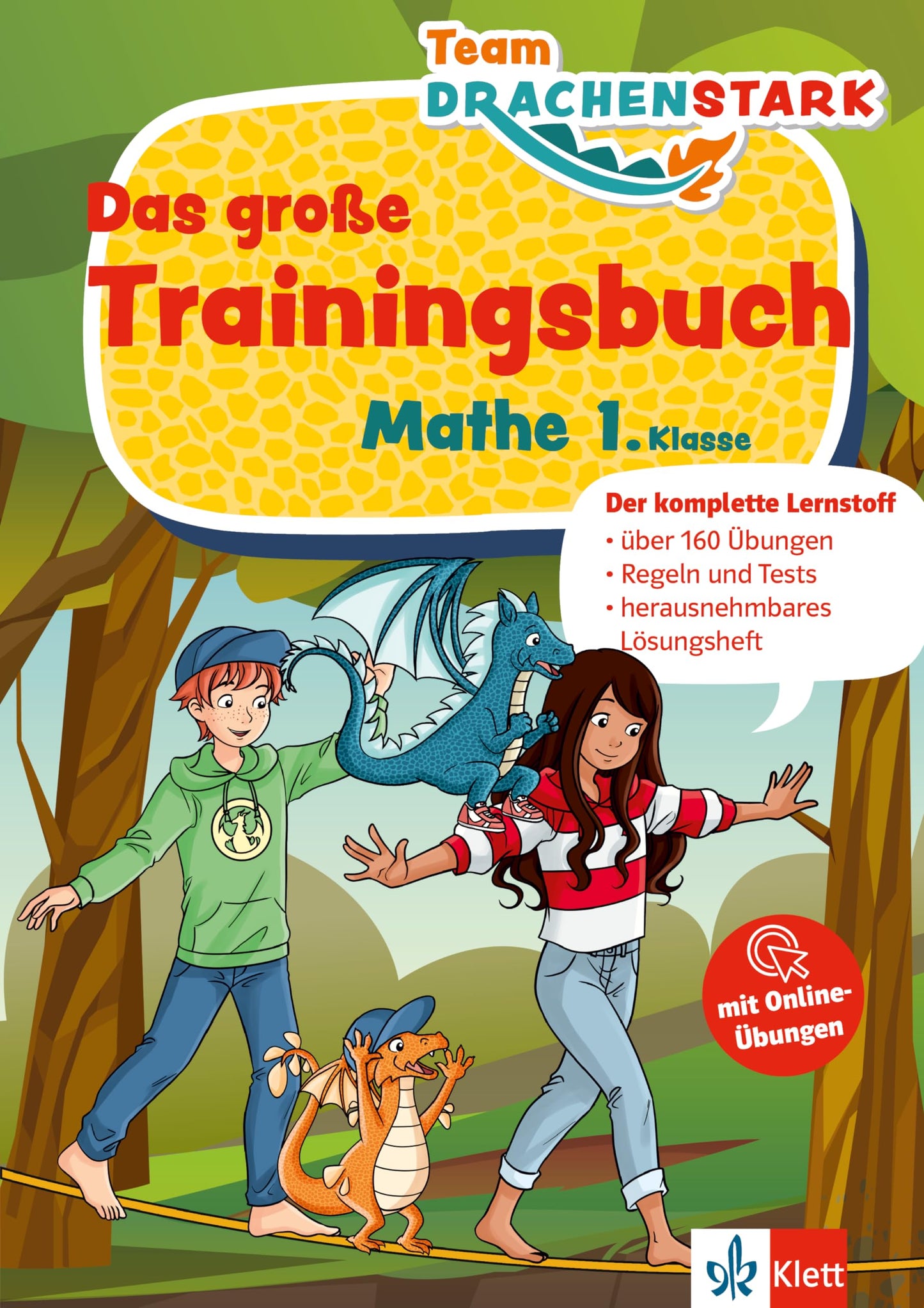 Libro: Klett Team Drachenstark: Das große Trainingsbuch Mathe 1. Klasse