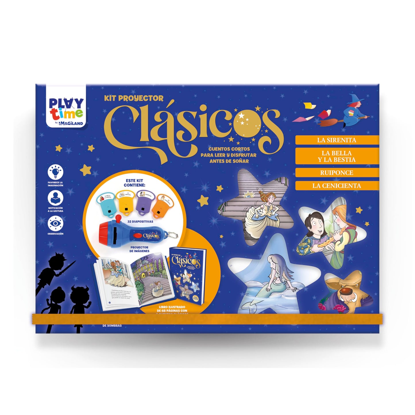 Libro: KIT PROYECTOR CUENTOS CLÁSICOS 4 - CAJA CON PROYECTOR (los libros pueden variar)