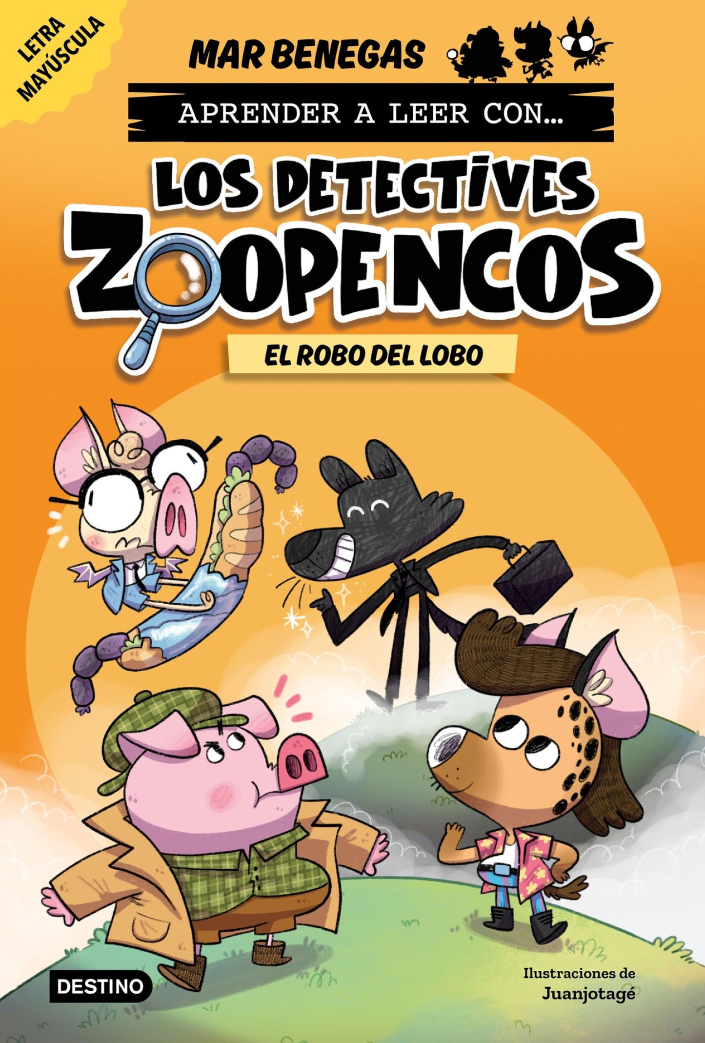 Aprender a leer con... Los Detectives Zoopencos 11. El robo del lobo: En letra MAYÚSCULA para aprender a leer (libros para niños a partir de 5 años). Elige tu propia historia