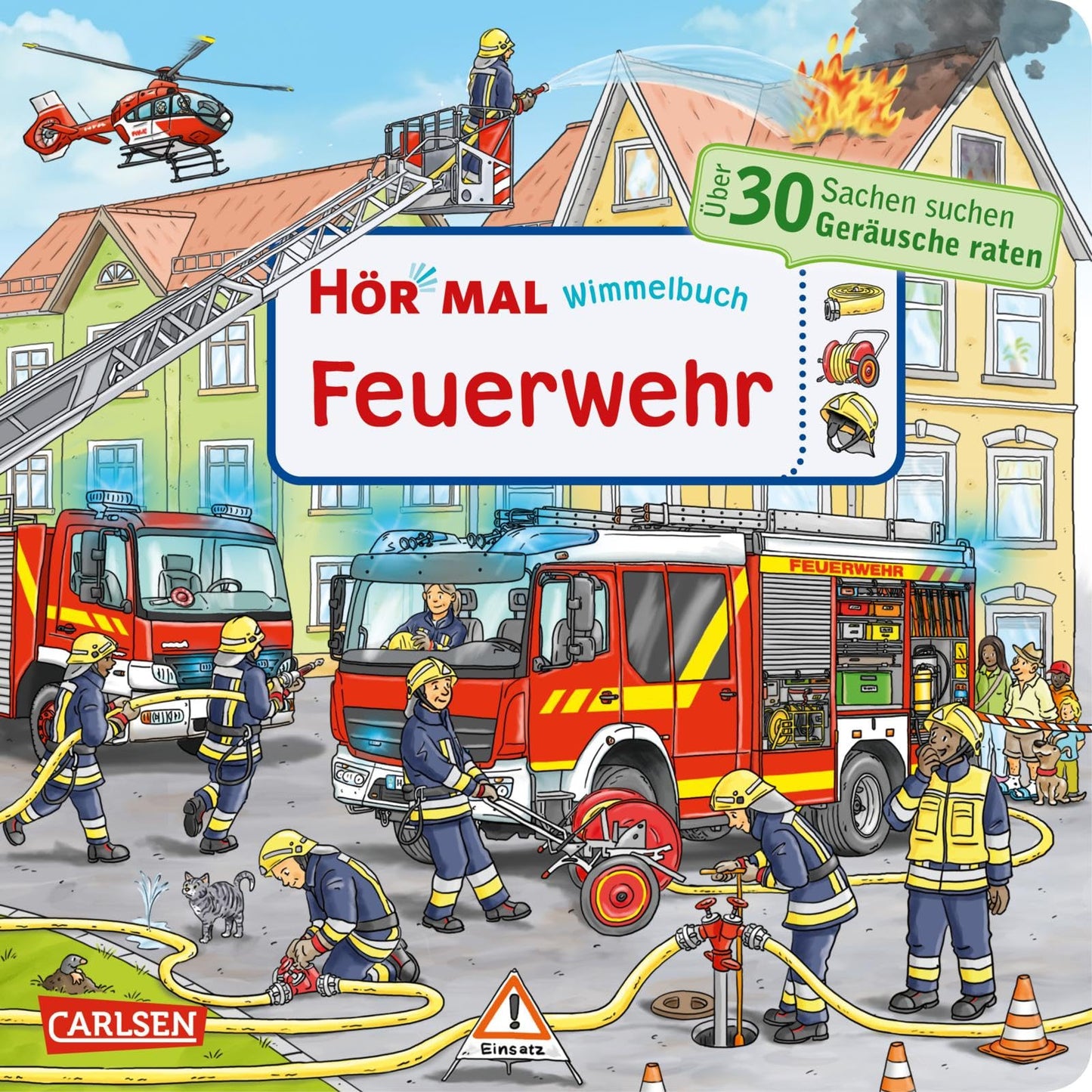 Libro: Hör mal (Soundbuch): Wimmelbuch: Feuerwehr: Sachen suchen und Geräusche raten