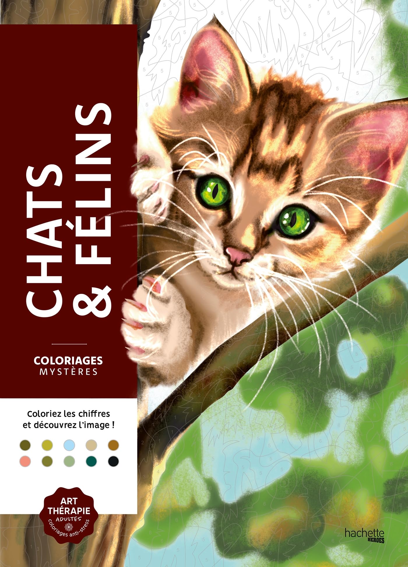 Libro: Coloriages mystères - Chats et félins