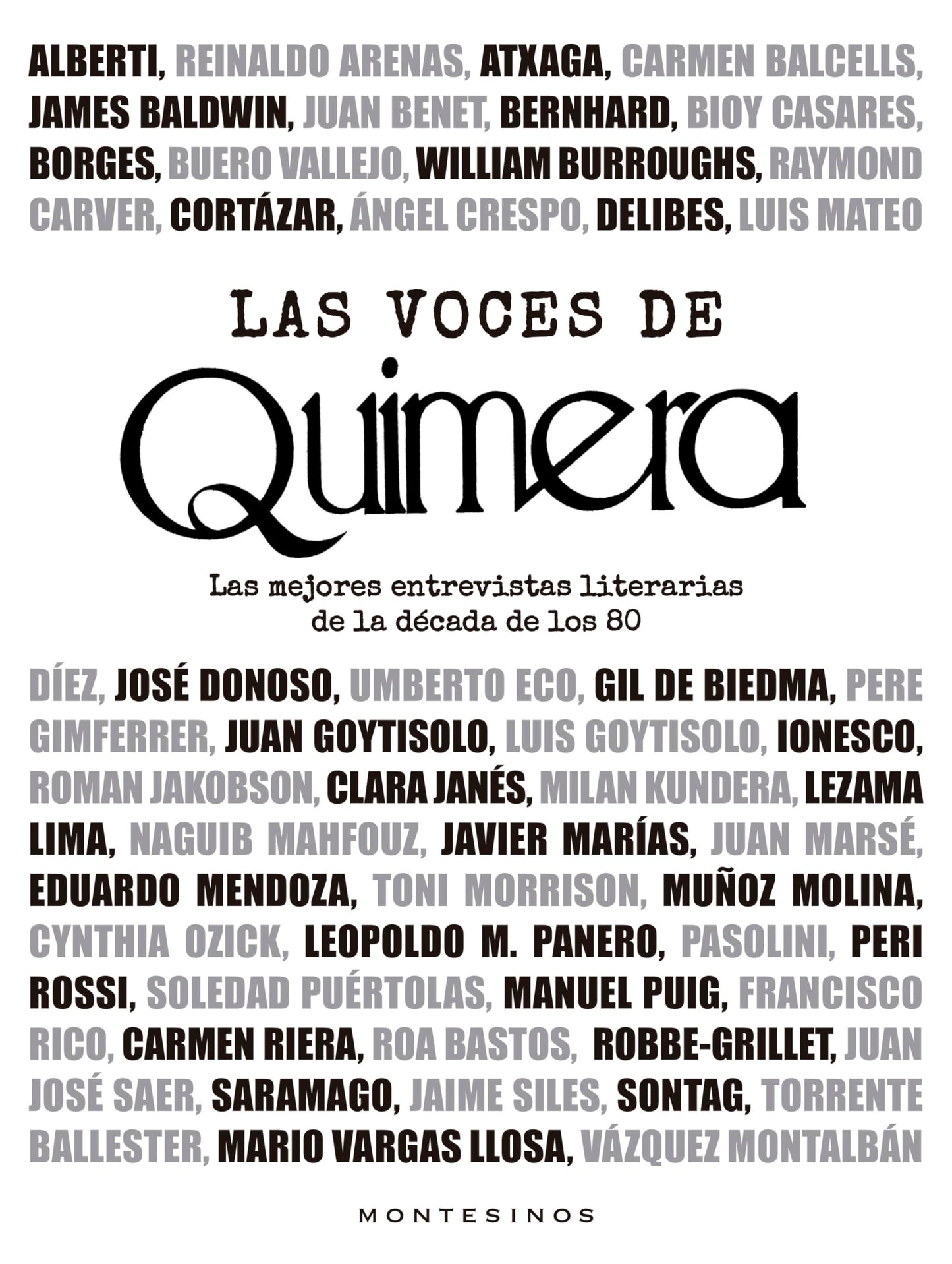 Libro: Las voces de Quimera: Las mejores entrevistas literarias de la década de los 80