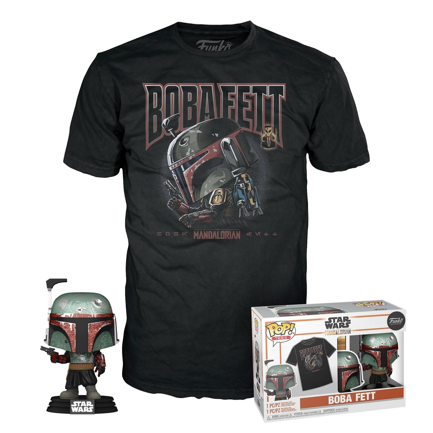 Funko Pop: POP & TEE: SW- Boba Fett- S