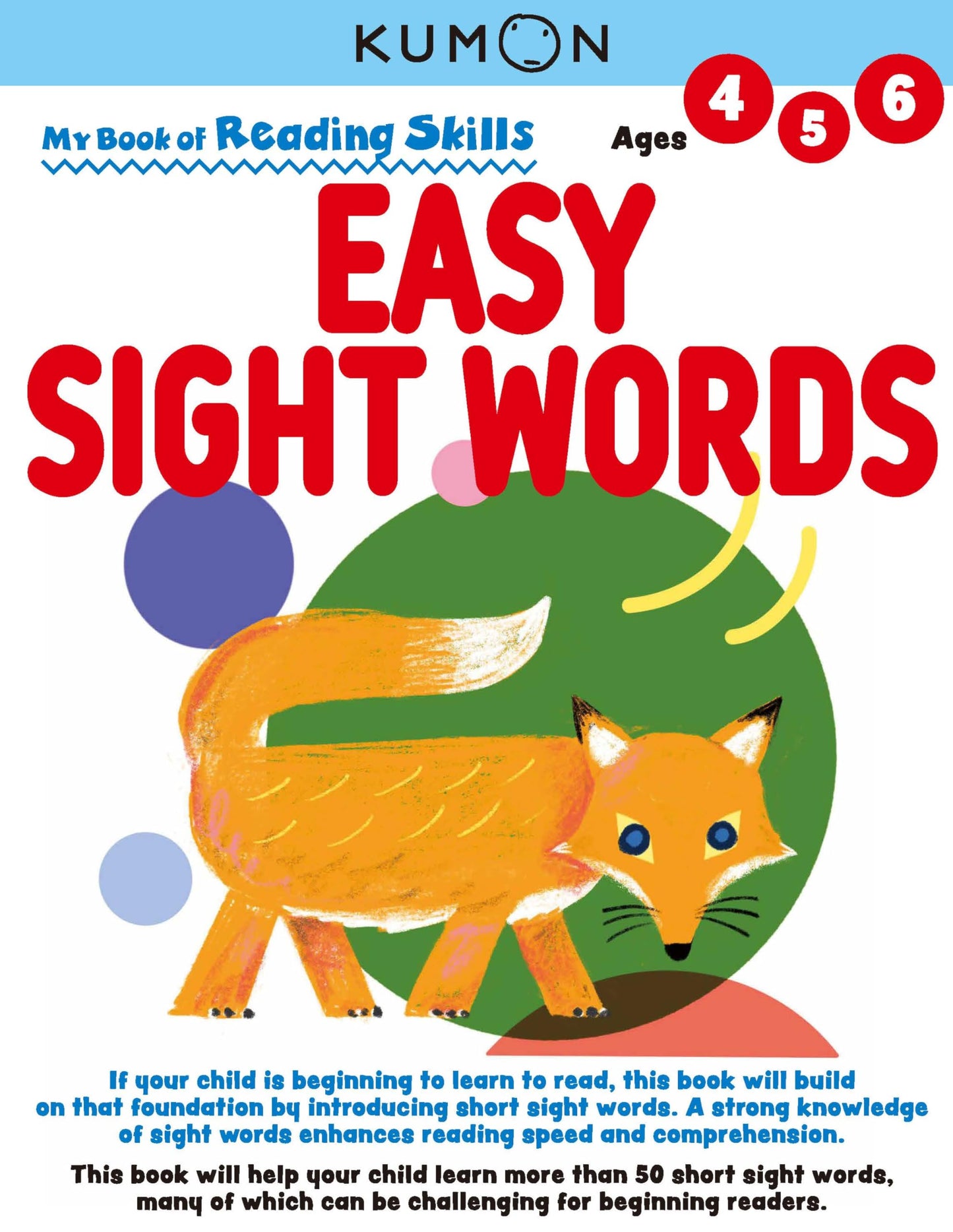 Libro: Kumon My Bk of Reading Skills: Easy Sight Words