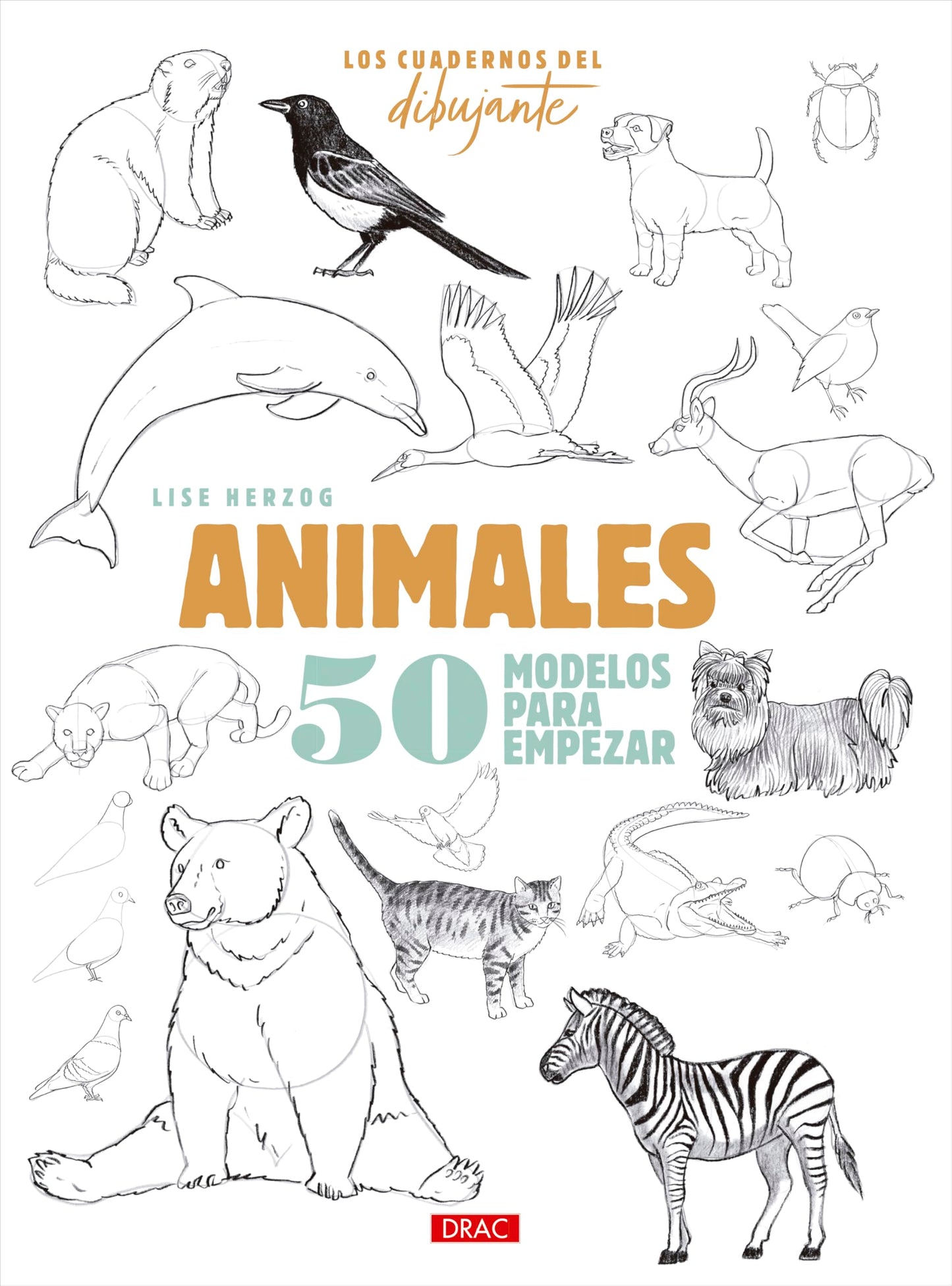 Los cuadernos del dibujante. Animales: 50 modelos para empezar
