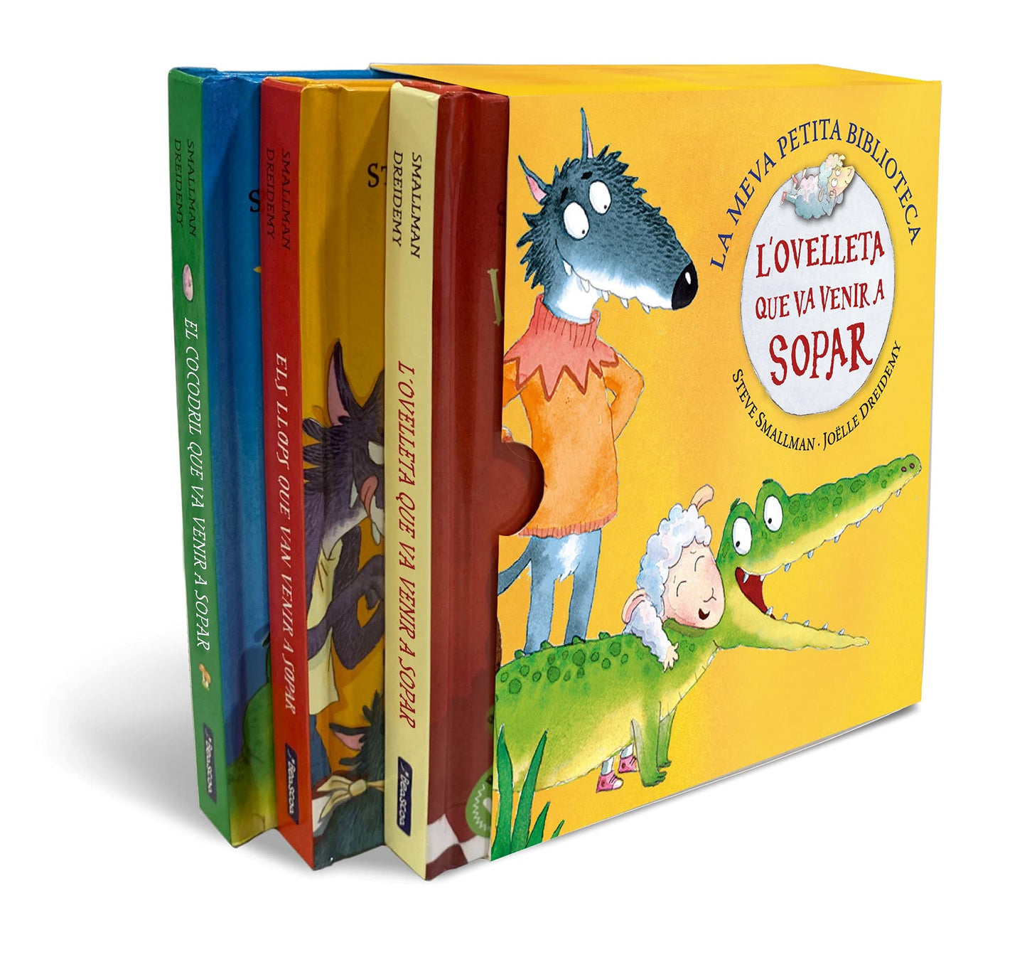 Libro: La meva petita biblioteca (L'ovelleta que va venir a sopar. Llibre joguina): (pack amb: L'ovelleta que va venir a sopar | Els llops que van venir a ... que va venir a sopar) (Mans petitones)