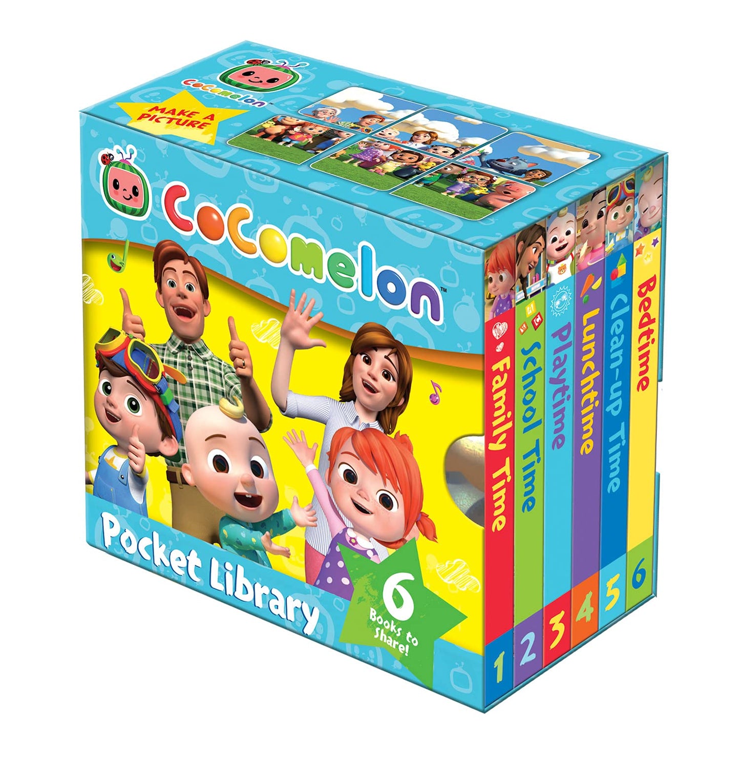 Libro: CoComelon Pocket Library: 6 little illustrated board books about JJ, his family and friends – perfect for pre-schoolers!