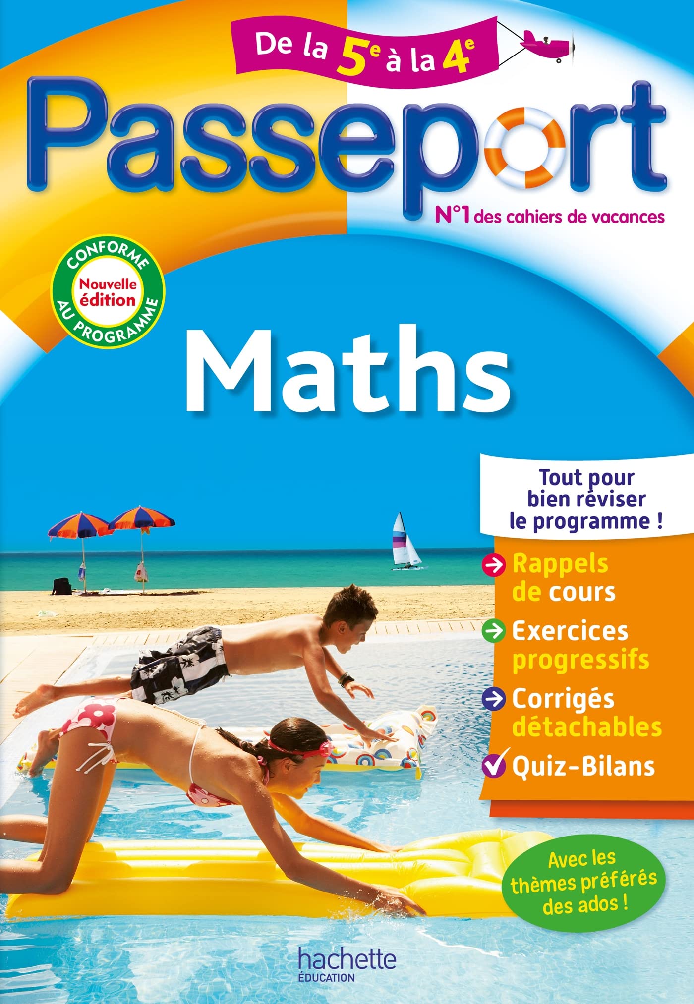 Libro: Maths de la 5e à la 4e: Cahier de vacances