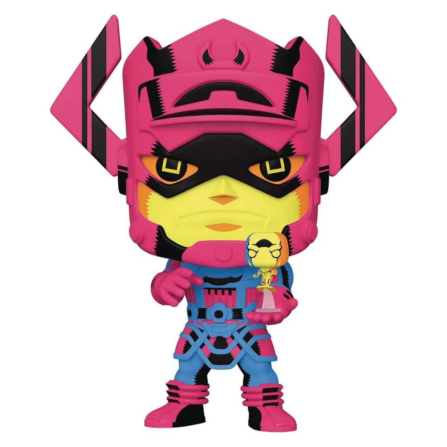 Funko Pop: Marvel Jumbo Funko POP | Galactus with Plateado Surfer (Black Light Version)