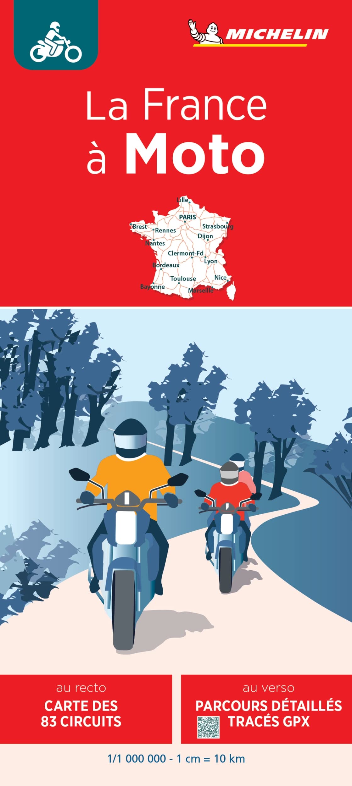 Libro: Carte La France à Moto Michelin (French Edition)