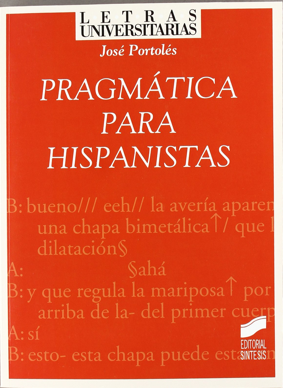 Libro: Pragmática para hispanistas