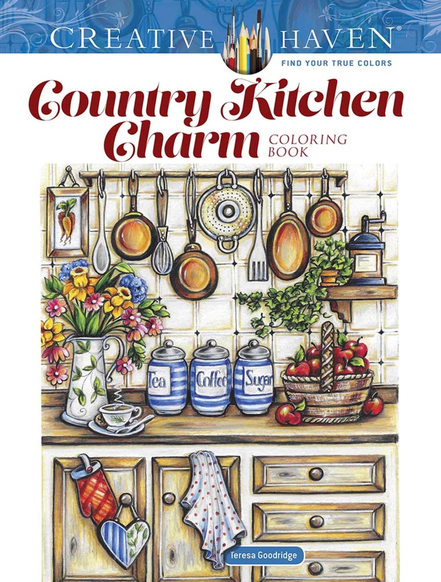 Libro: Creative Haven Country Kitchen Charm Coloring Book