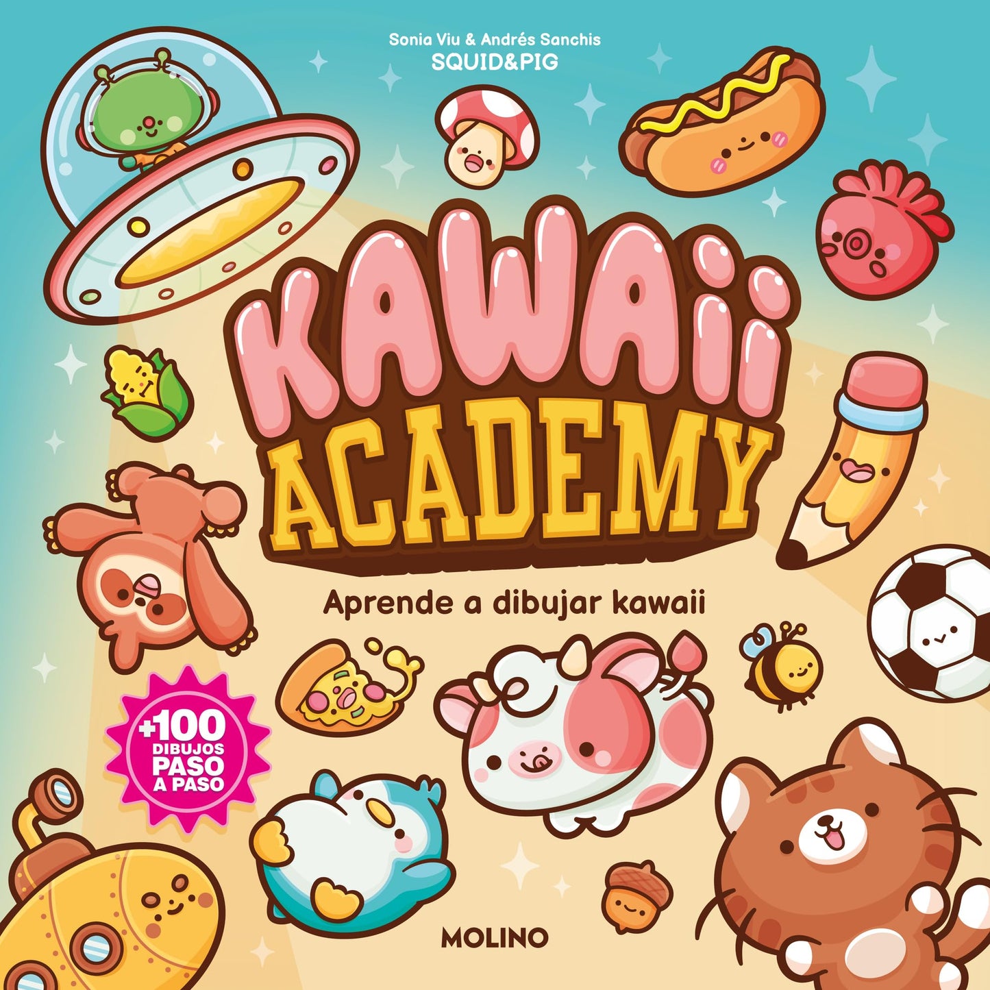 Kawaii academy: Aprende a dibujar kawaii. Más de 100 dibujos paso a paso (No ficción infantil)