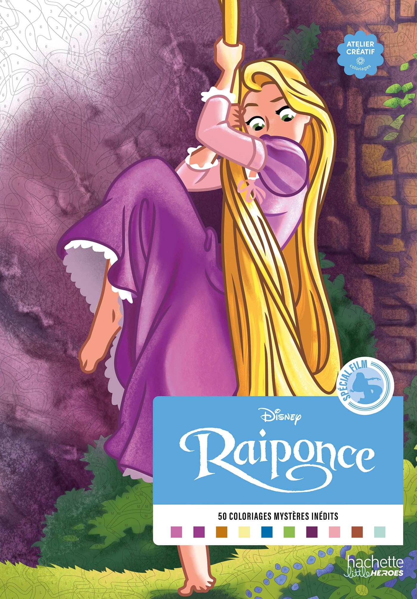 Libro: Raiponce: 50 coloriages mystères inédits