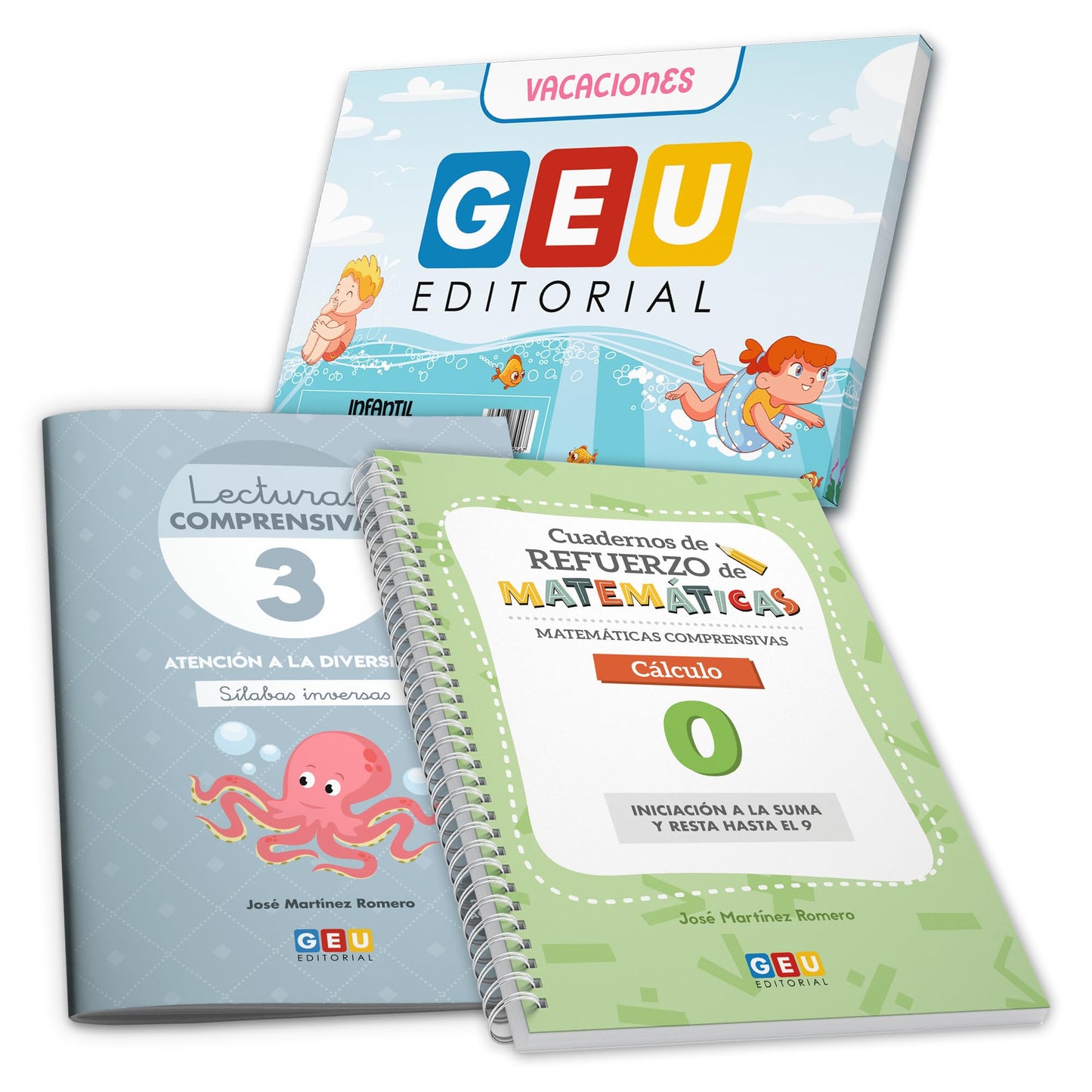 Cuaderno Vacaciones 5 Años | Cartilla Para Aprender A Leer | Lectoescritura 5 Años | Cuadernos Vacaciones 5 Años - Lecturas Comprensivas GEU 3 + ... GEU Cálculo 0 Refuerzo (VACACIONES GEU)