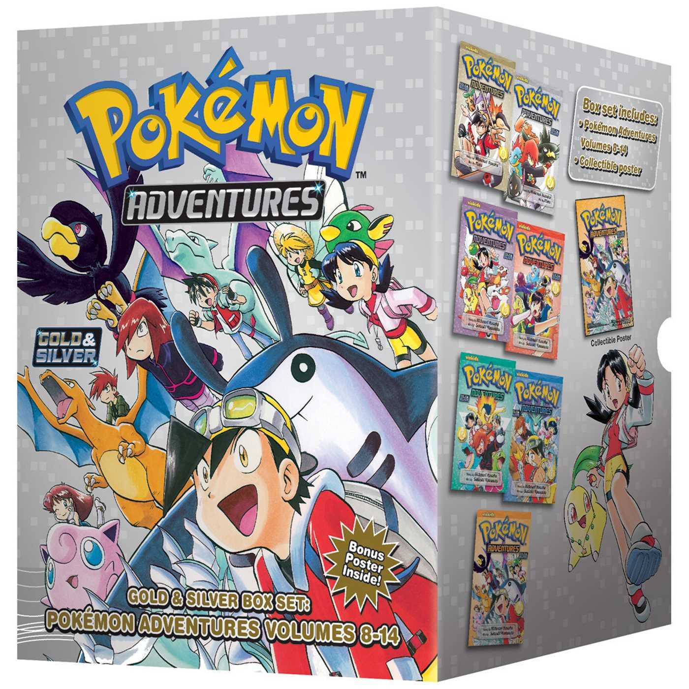 Libro: Pokémon Adventures Gold & Silver Box Set (Set Includes Vols. 8-14) (Pokémon Manga Box Sets)