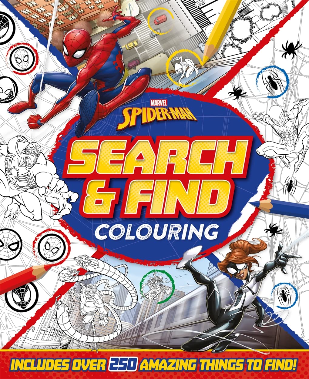 Libro: Marvel Spider-Man: Search & Find Colouring