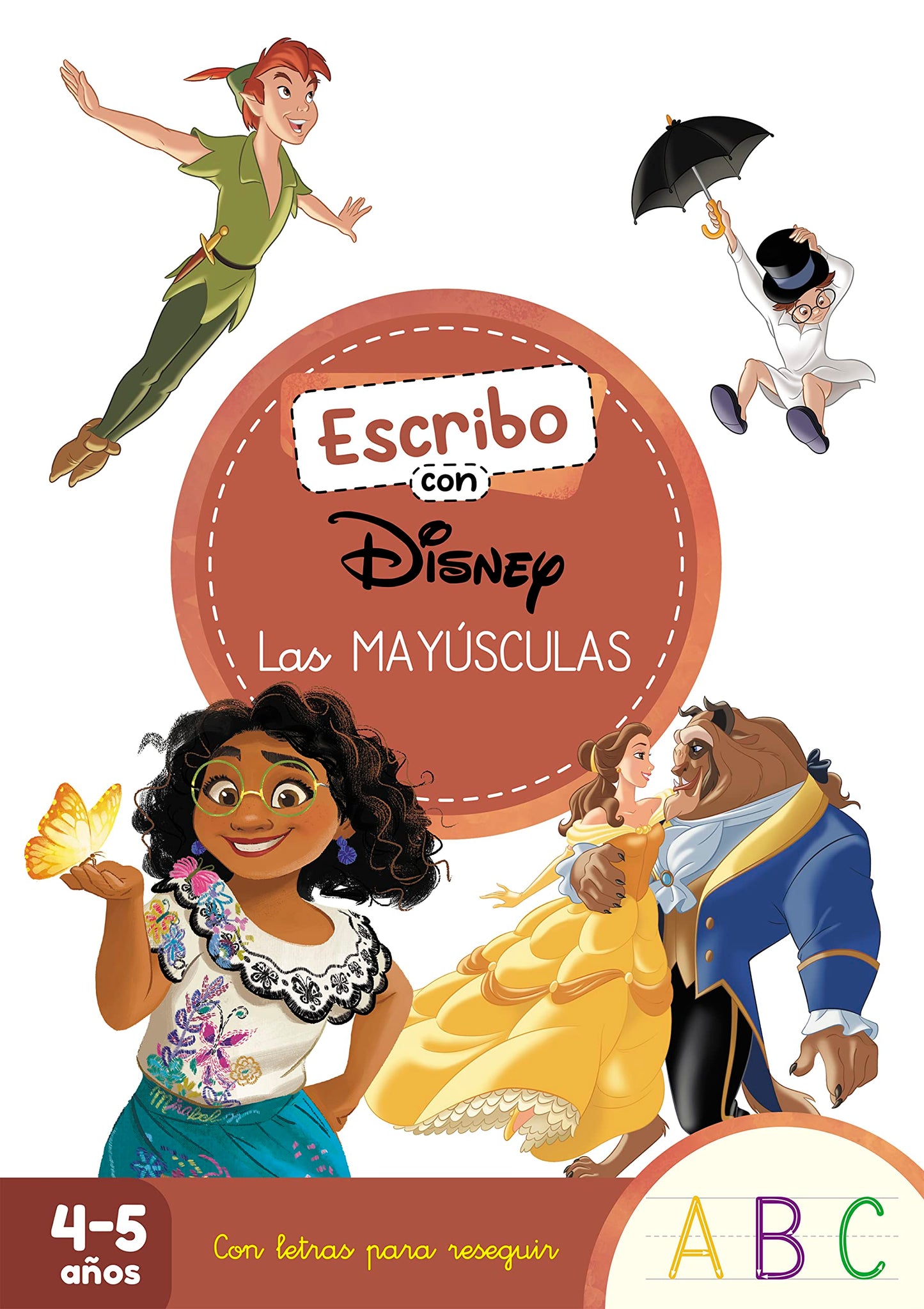 Libro: Escribo con Disney. Las mayúsculas (4-5 años) (Disney. Primeros aprendizajes): Con letras para reseguir (Aprendo con Disney)