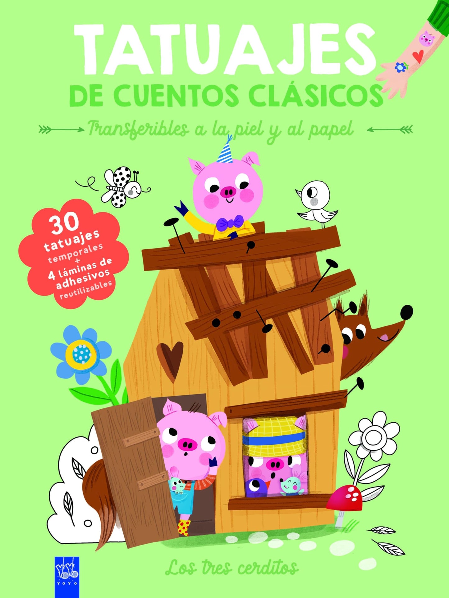 Libro: Tatuajes de cuentos clásicos. Los tres cerditos